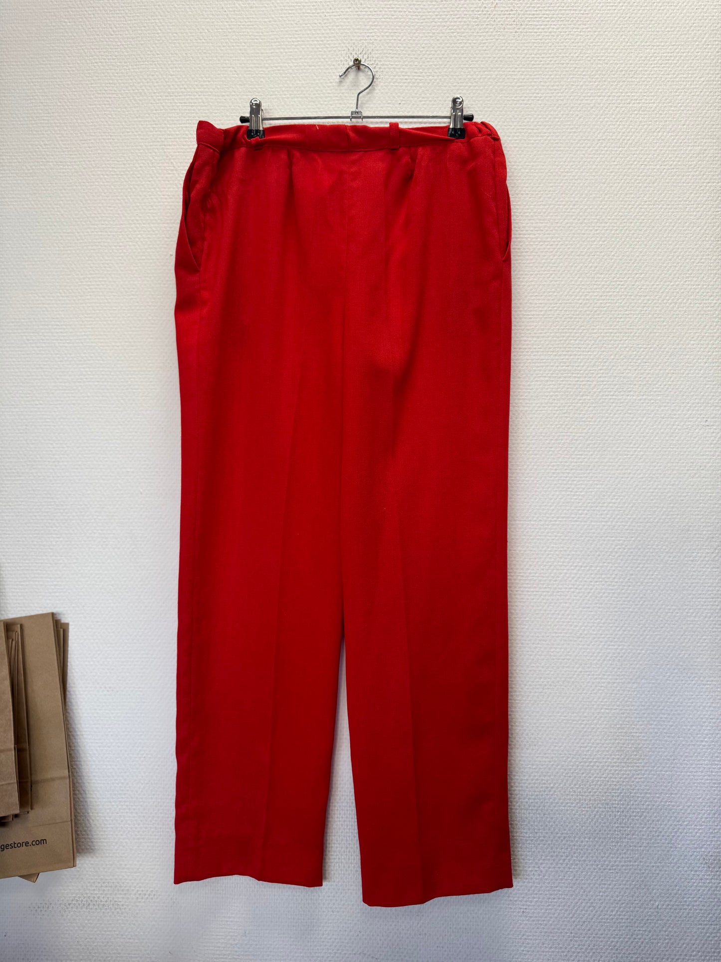 Pantalon de costume rouge