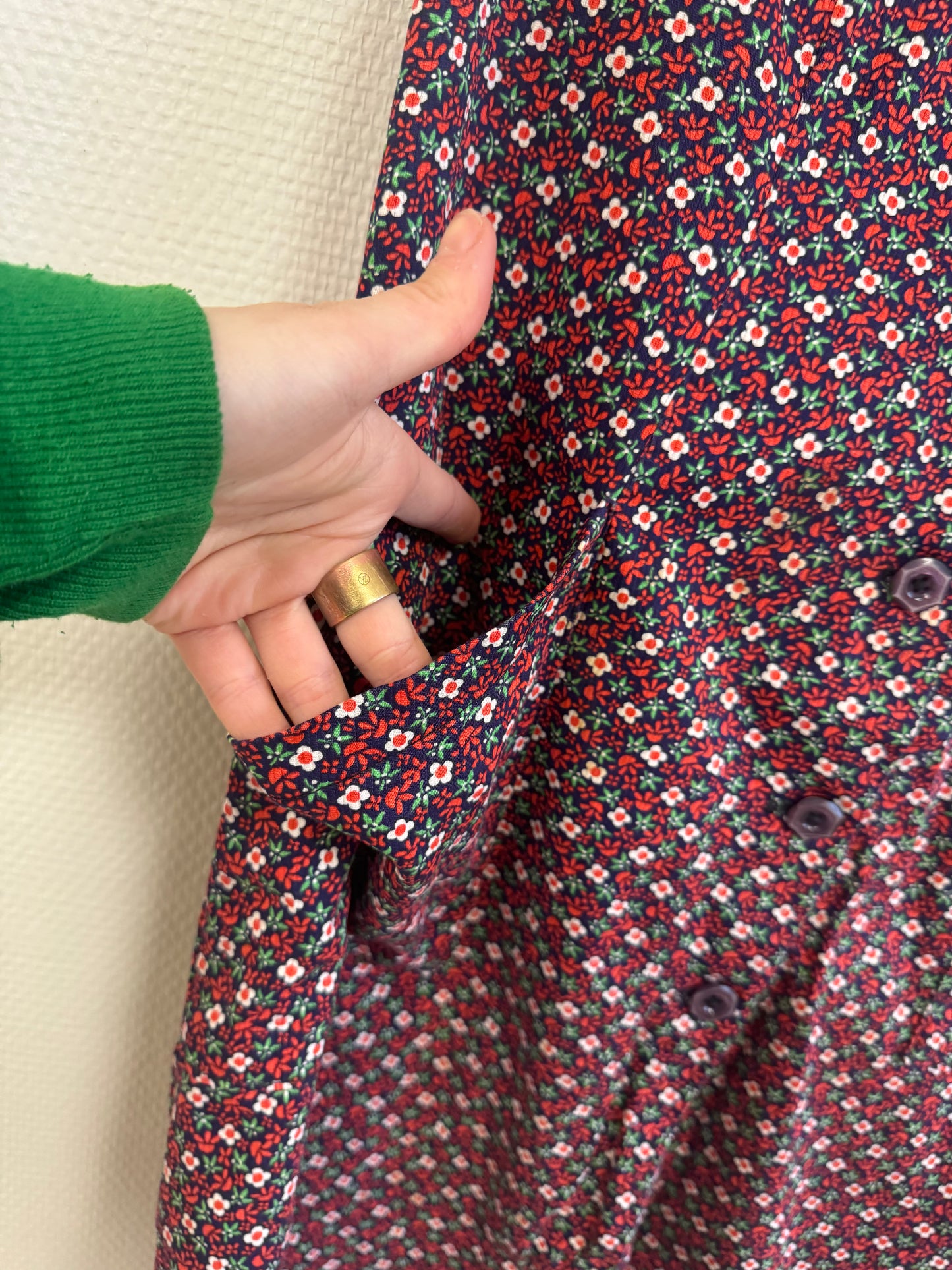 Robe à fleurs 70s