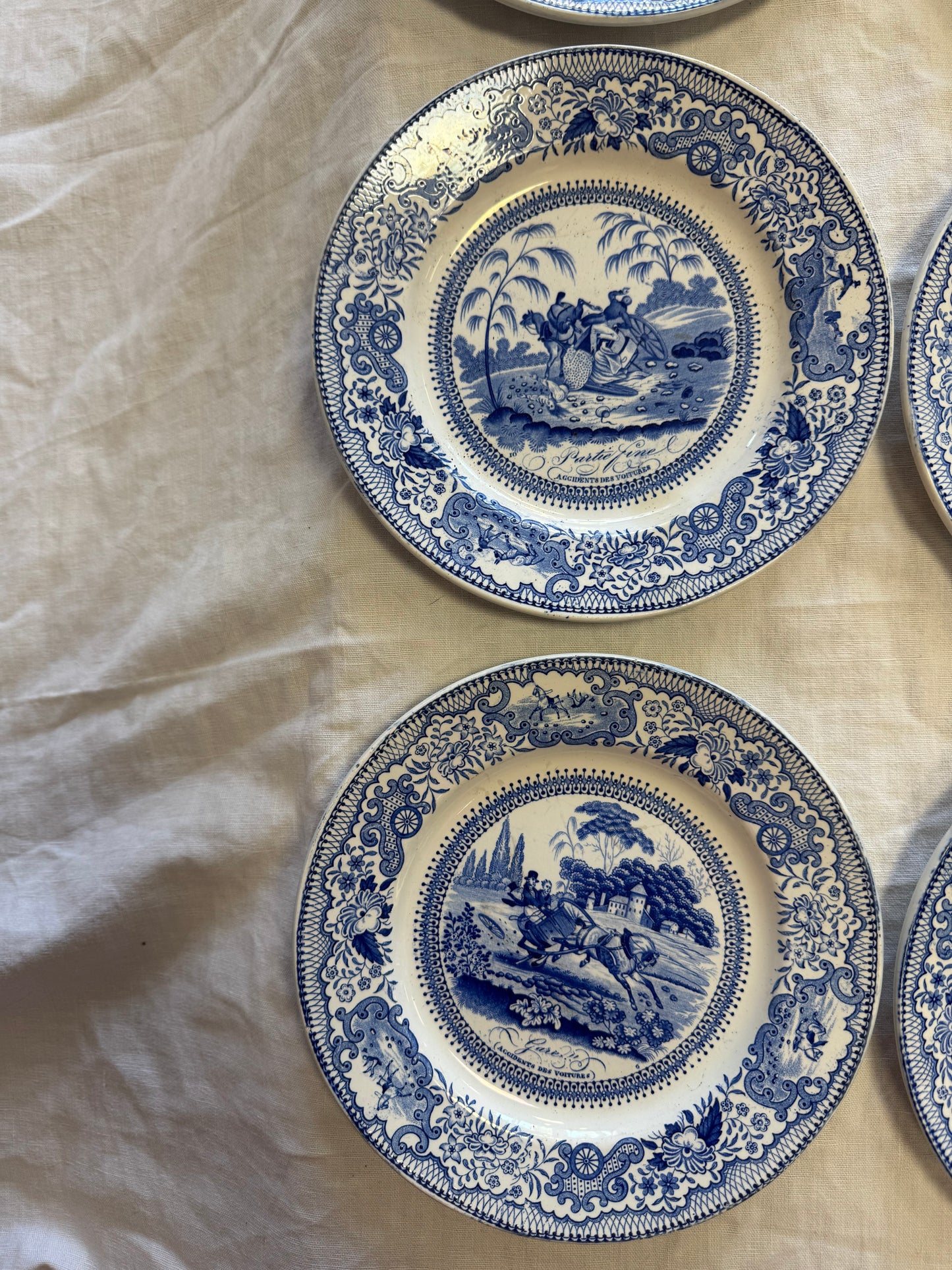 Assiettes à motifs Gien