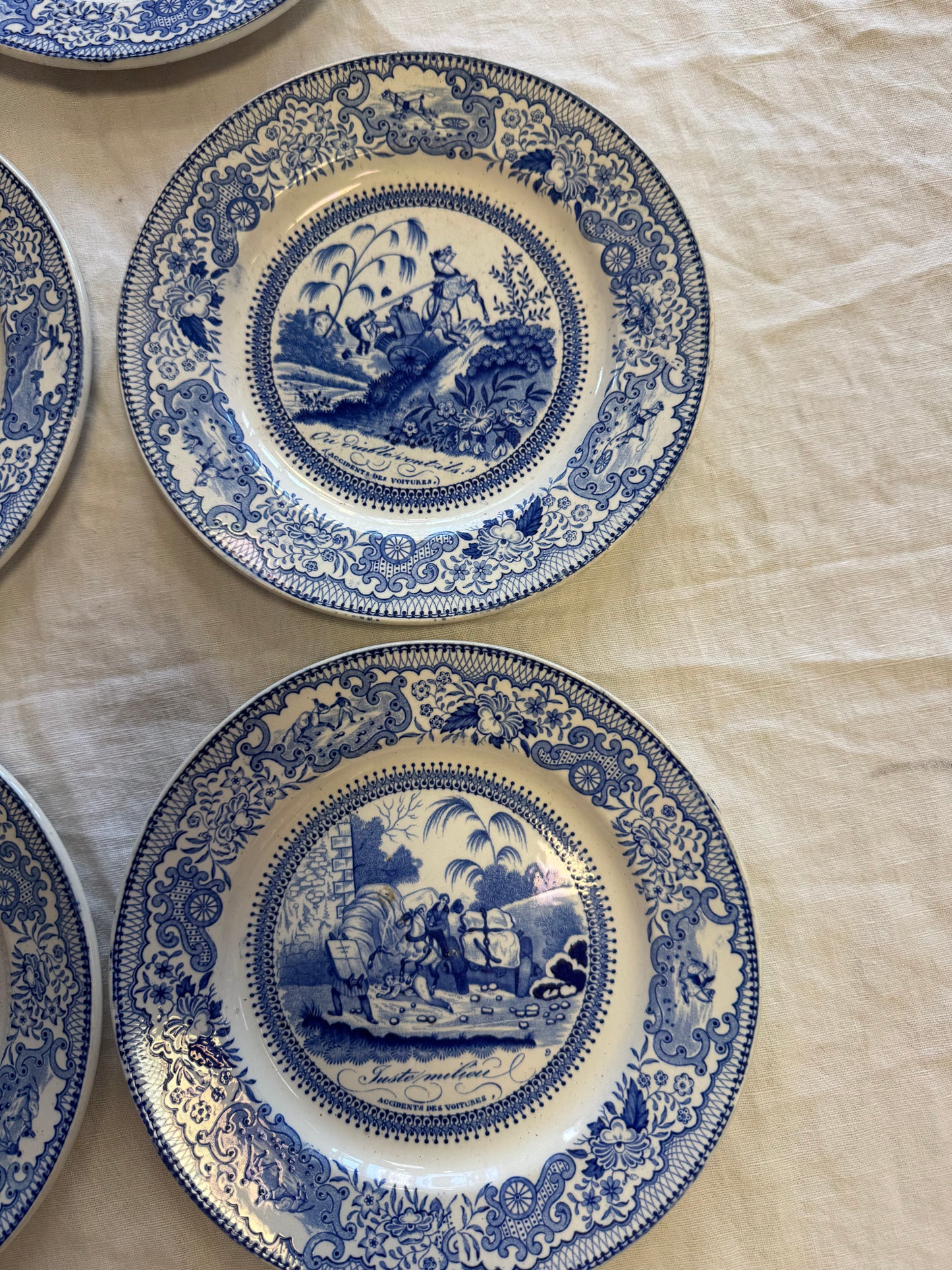 Assiettes à motifs Gien