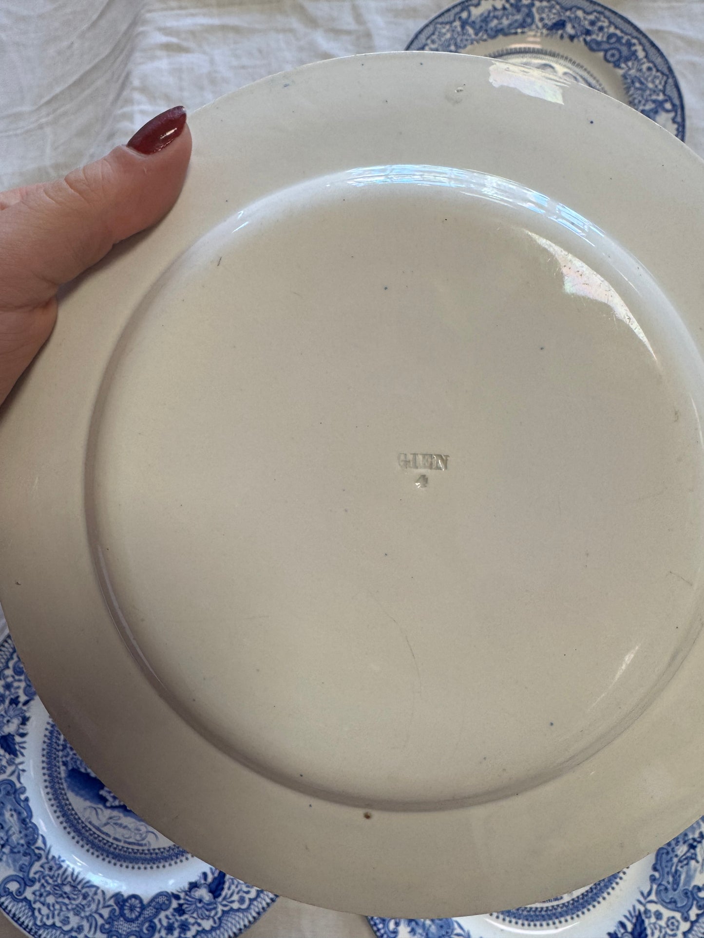 Assiettes à motifs Gien