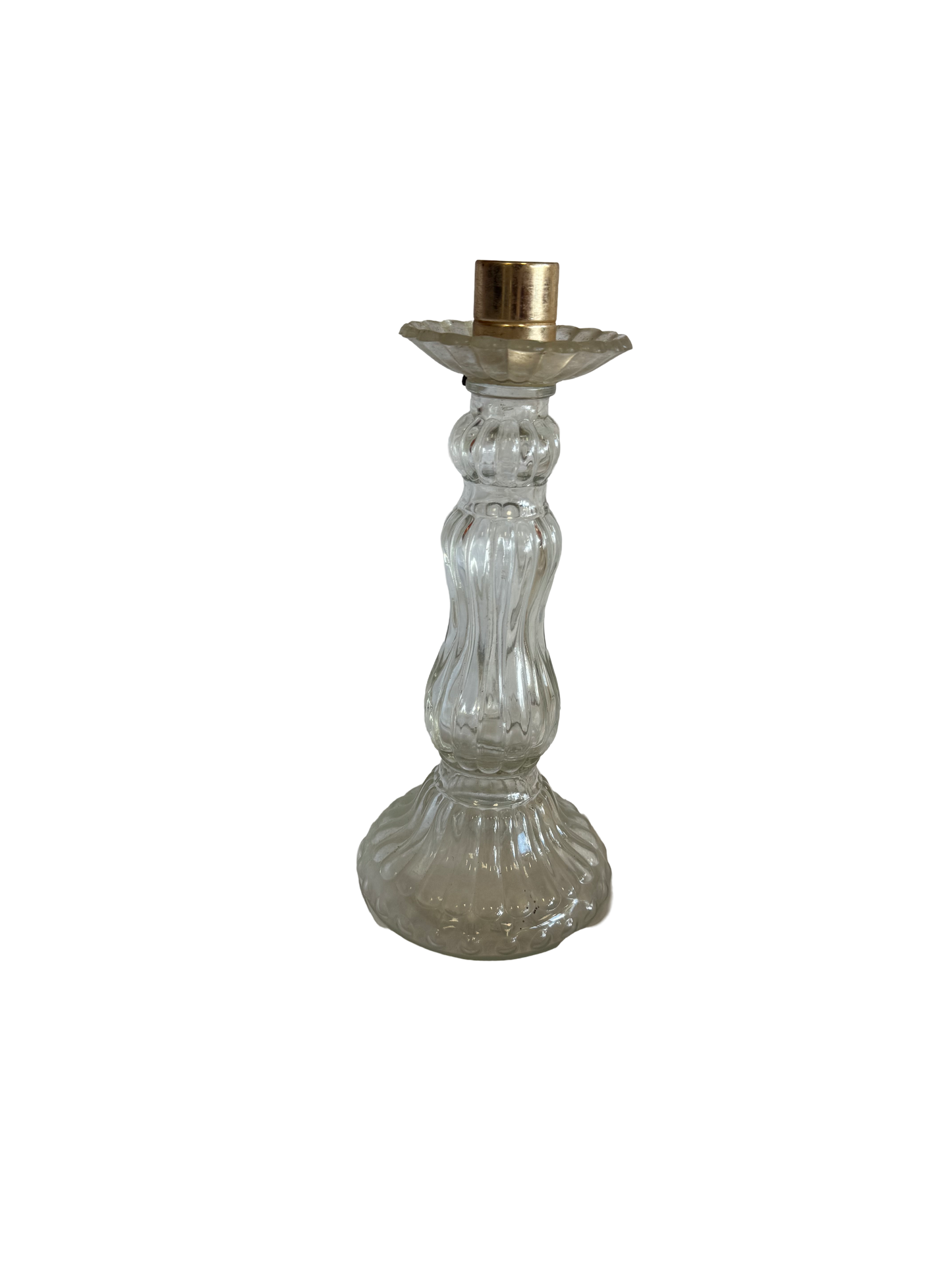 Bougeoir en verre