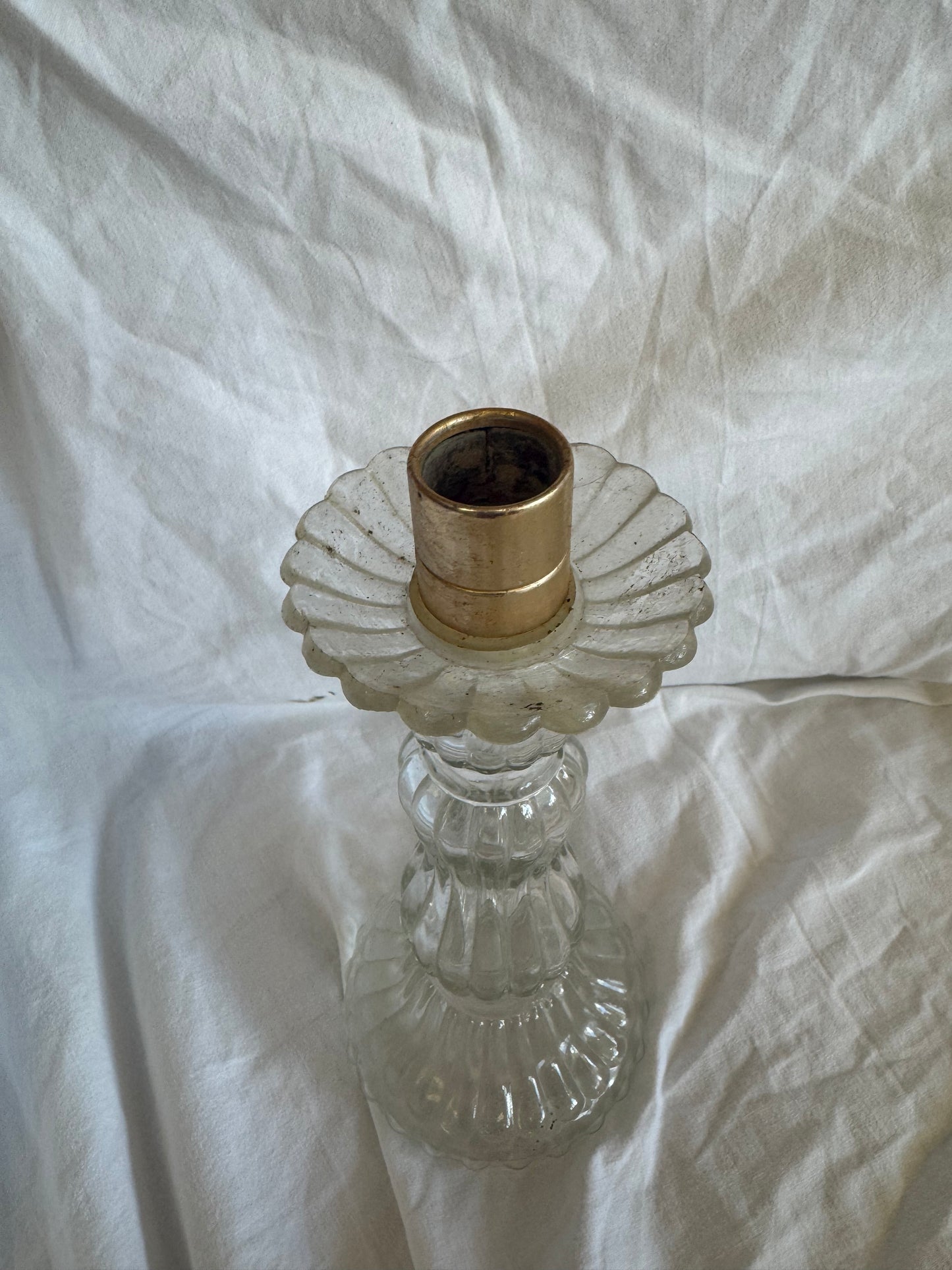 Bougeoir en verre