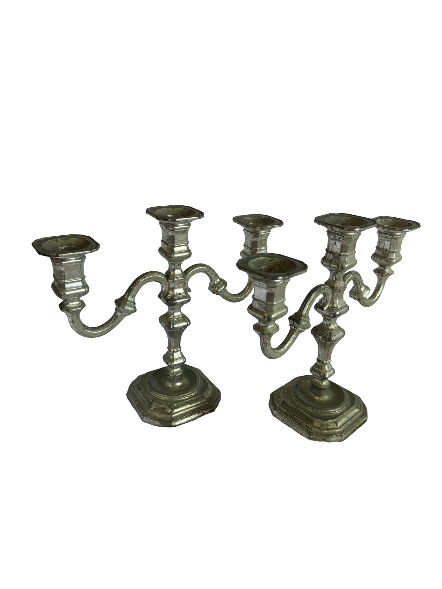 Bougeoirs en métal