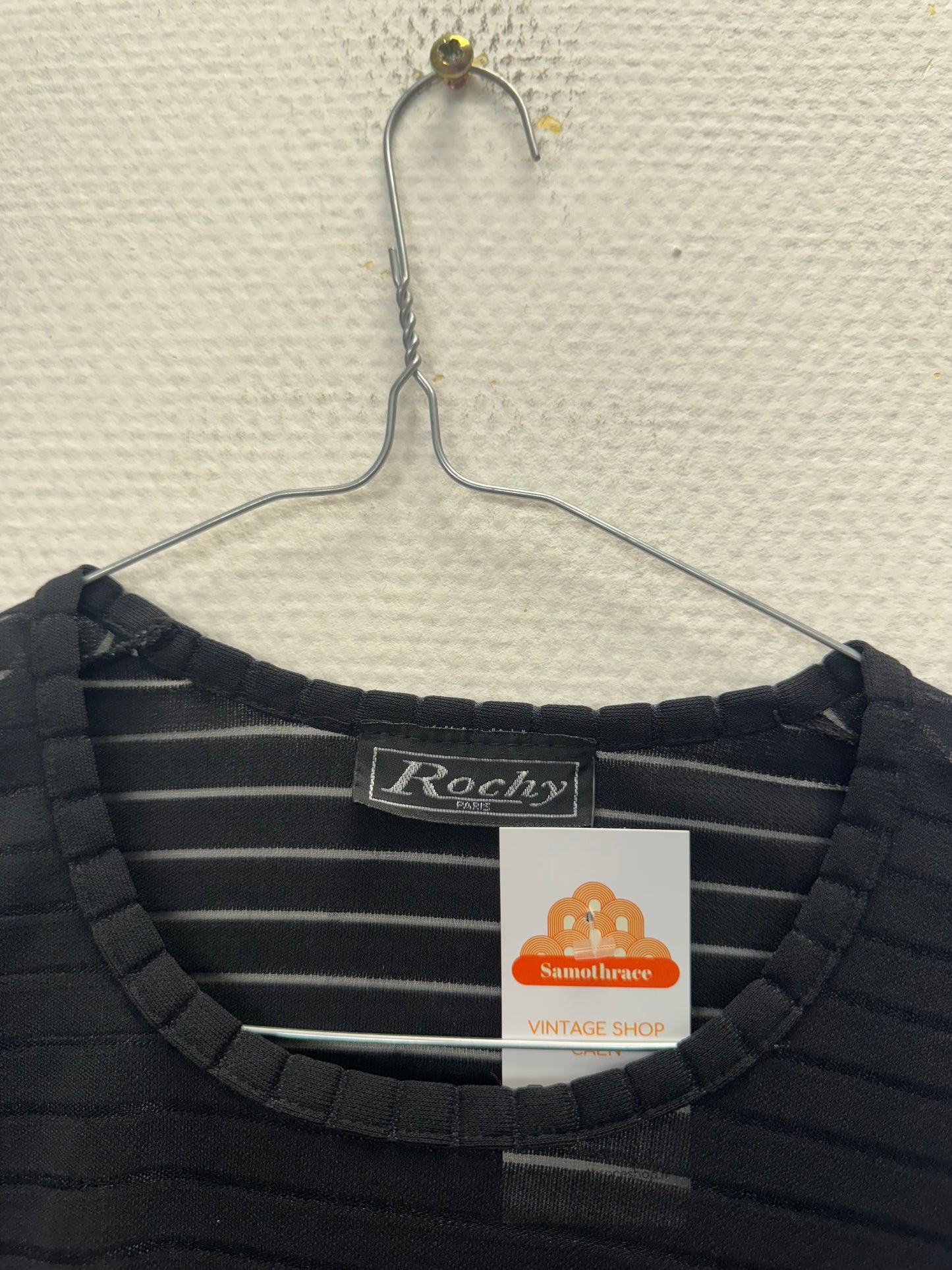 T-shirt noir Y2K