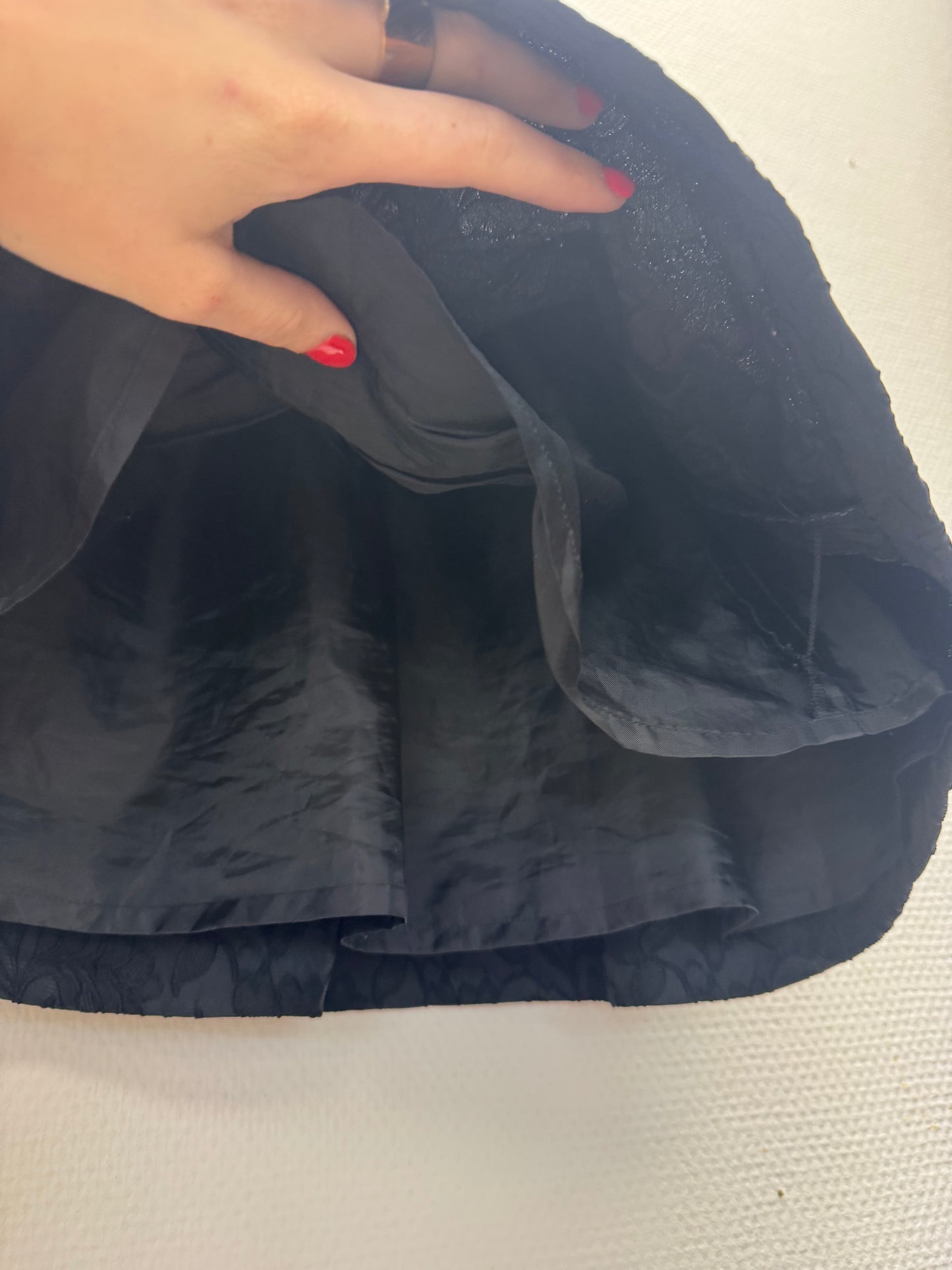 Jupe jacquard noir