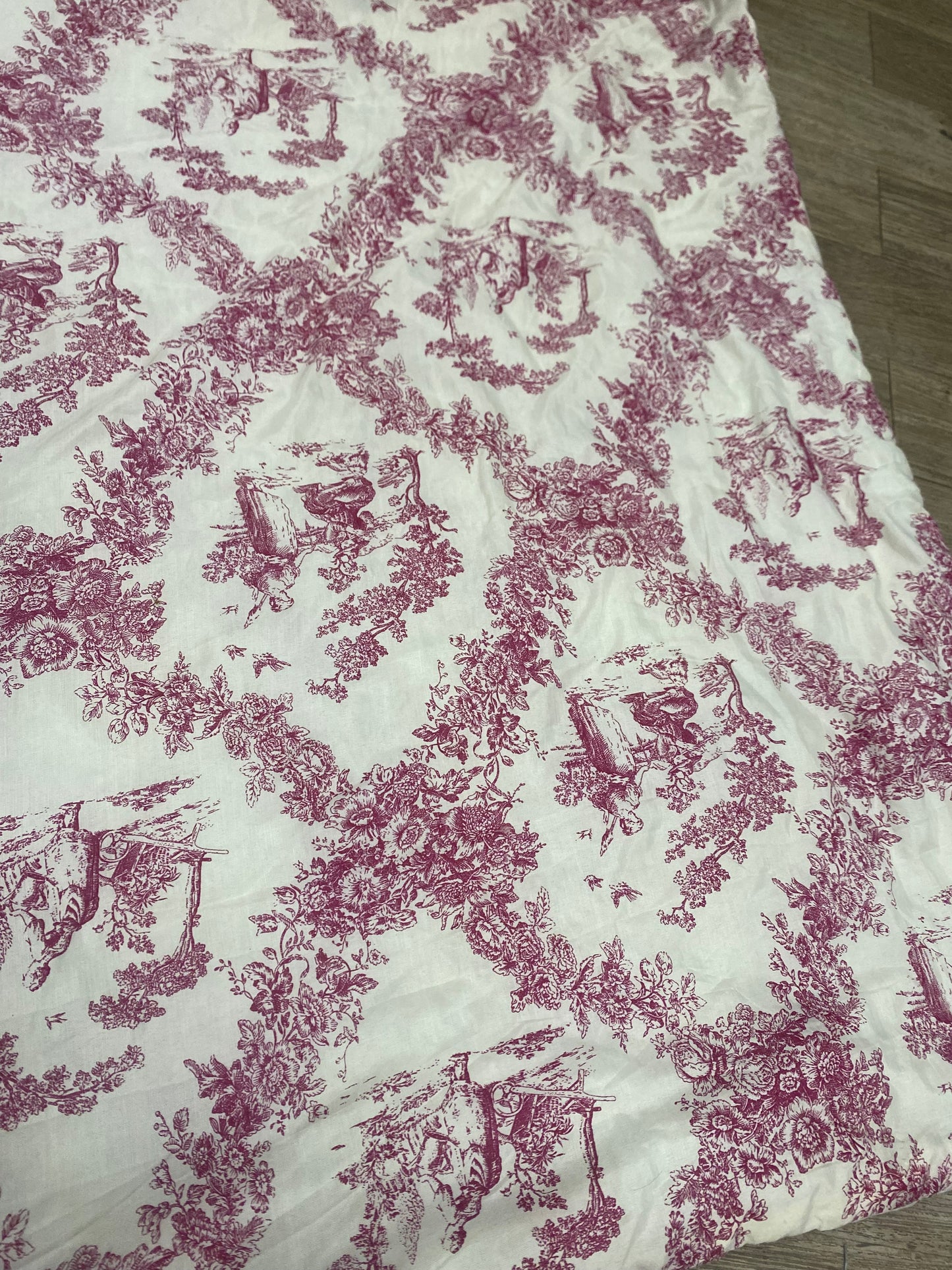 Couverture toile de jouy