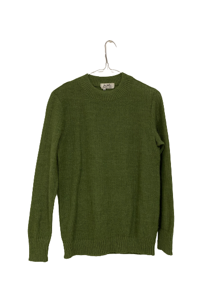 Pull ajourée vert Hermès
