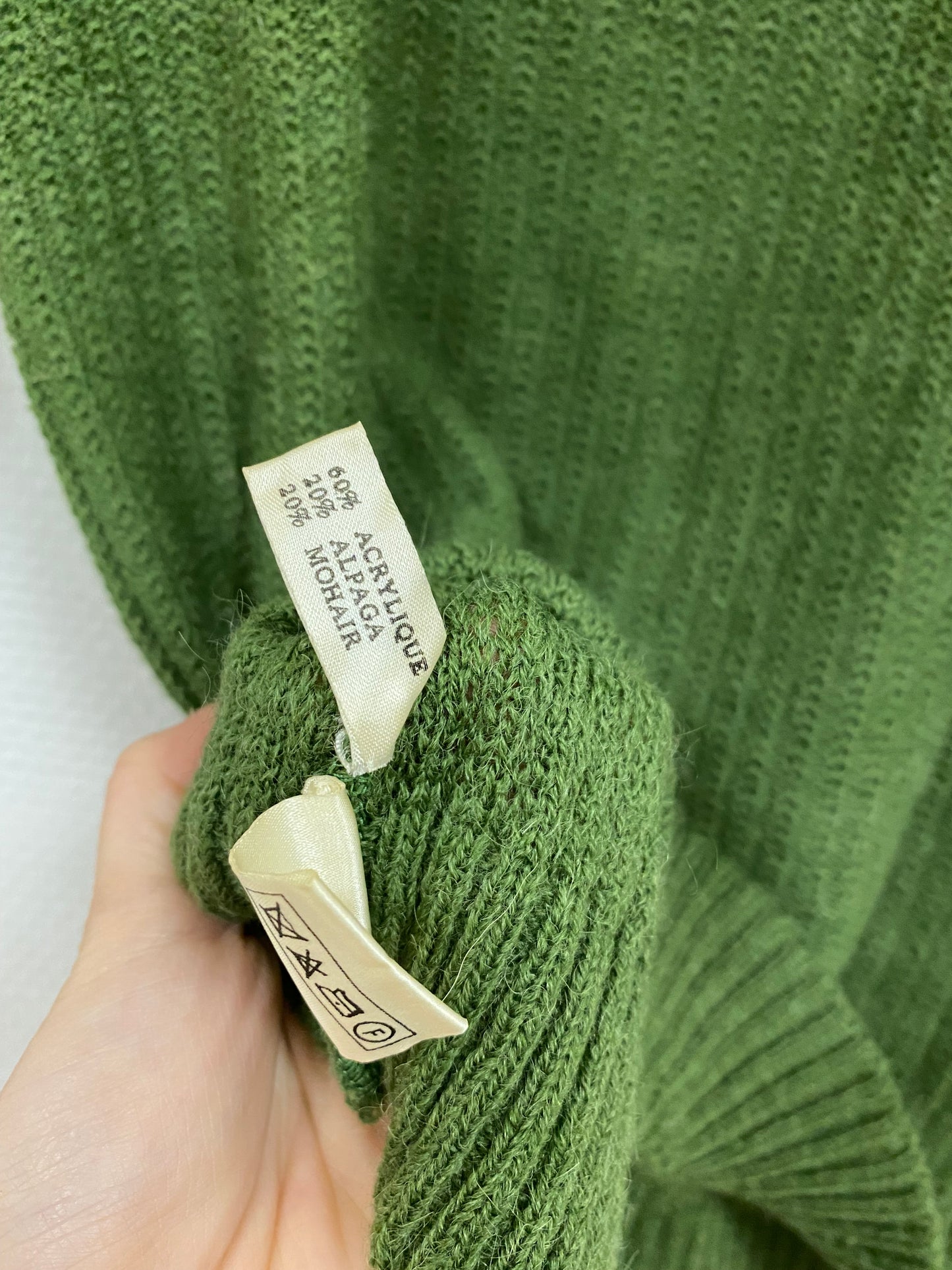 Pull ajourée vert Hermès