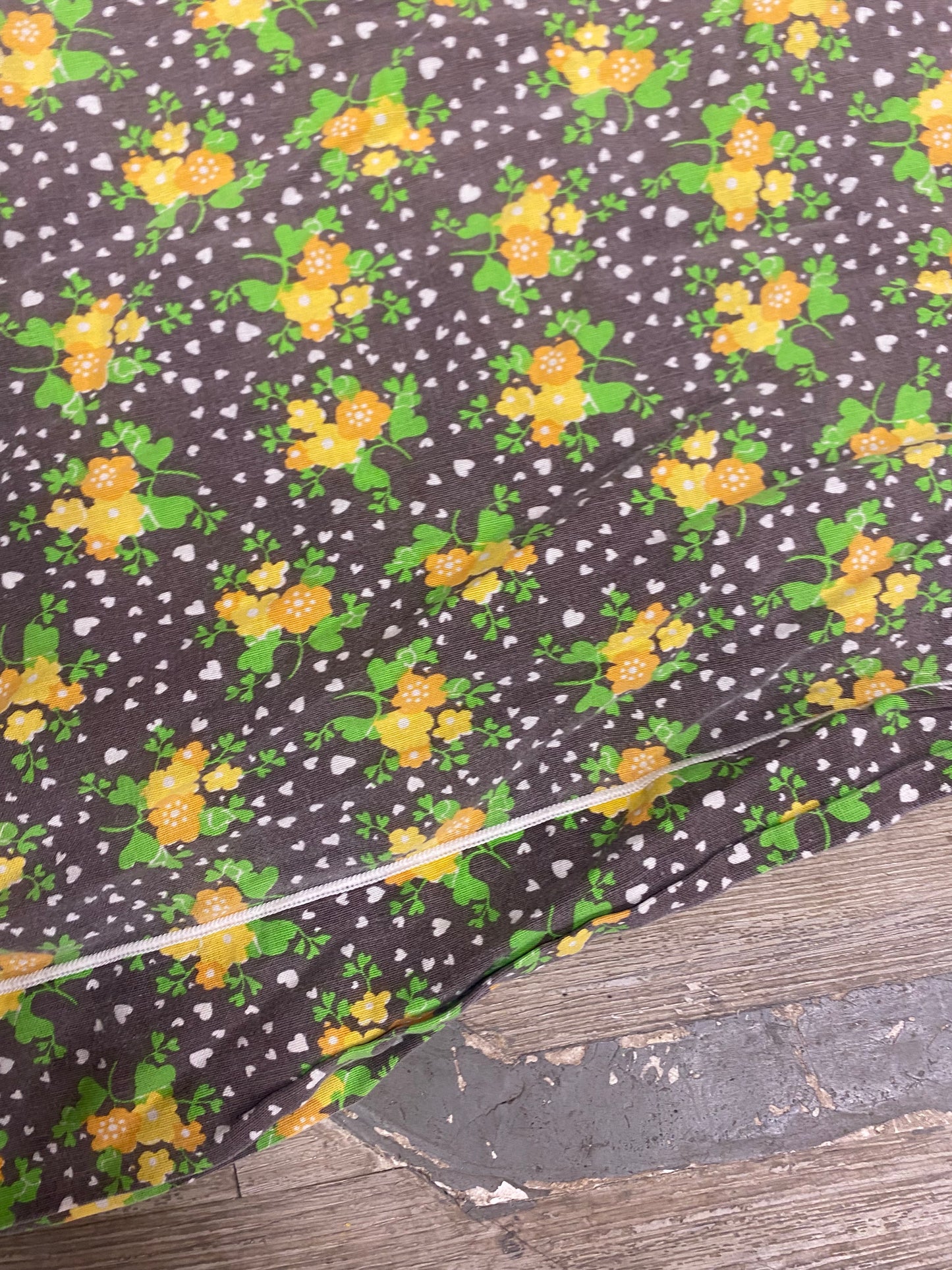 Drap à fleurs 70s