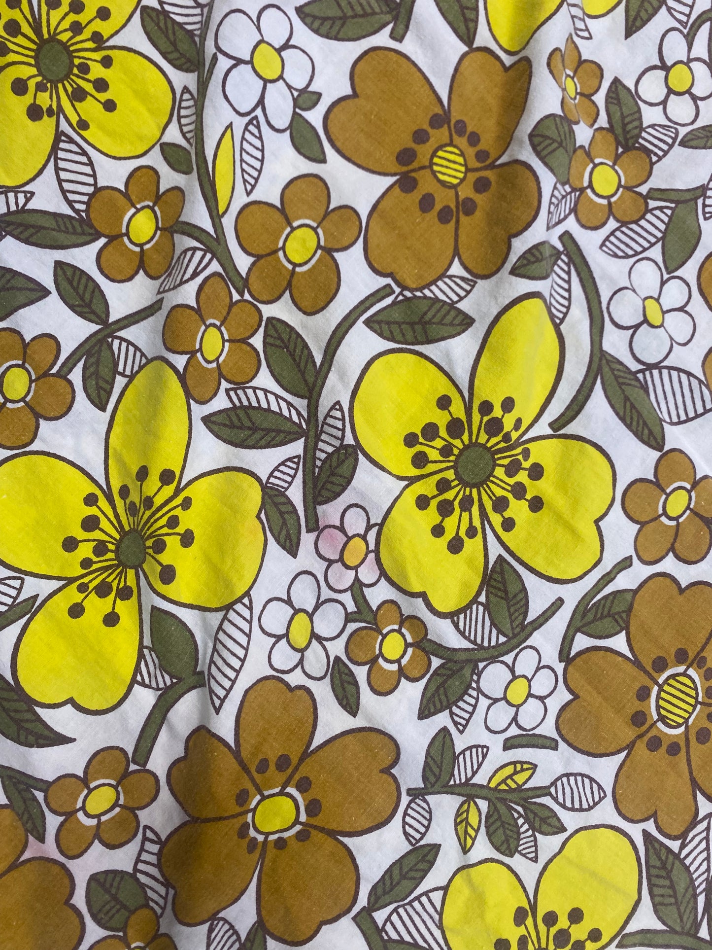 Drap à fleurs 70s
