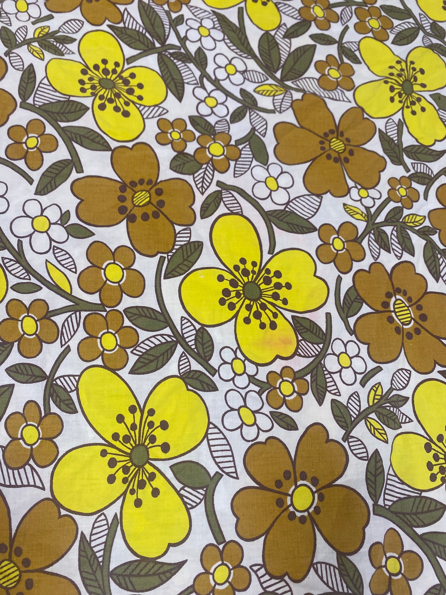 Drap à fleurs 70s