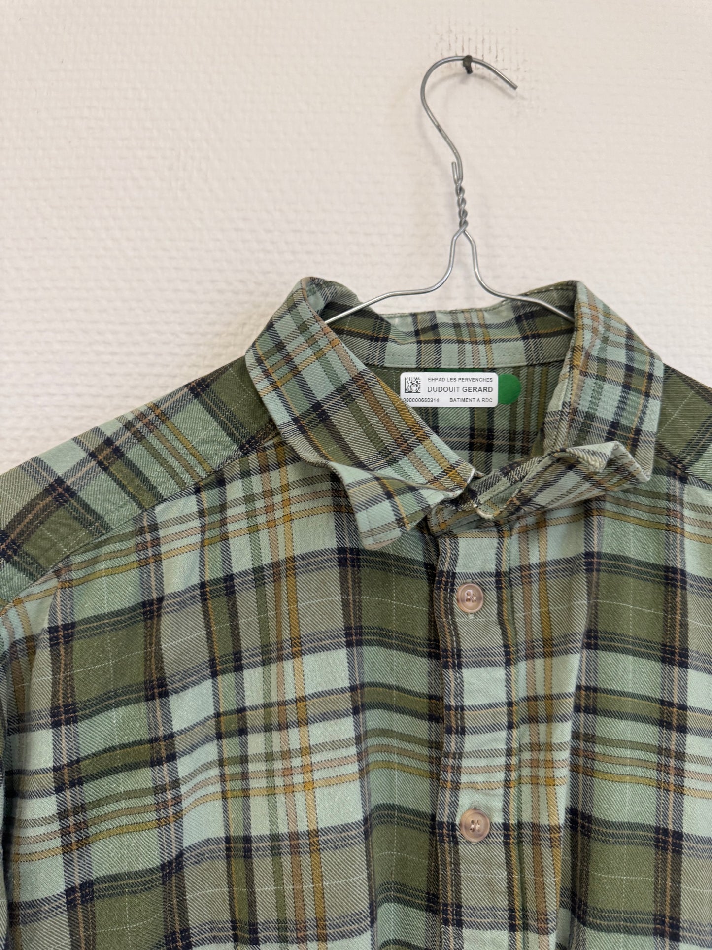 Chemise à carreaux