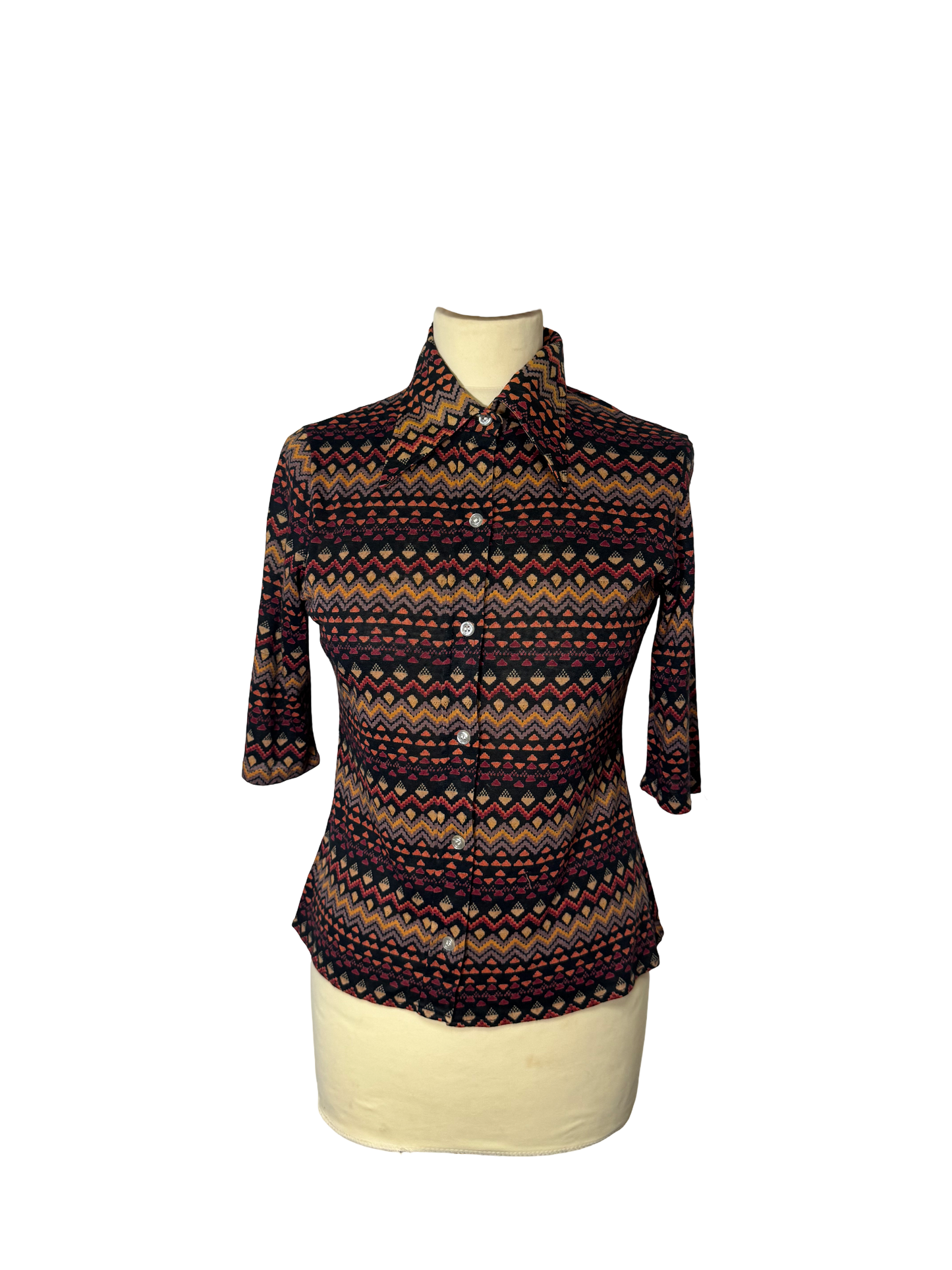 Chemise à motifs 70s