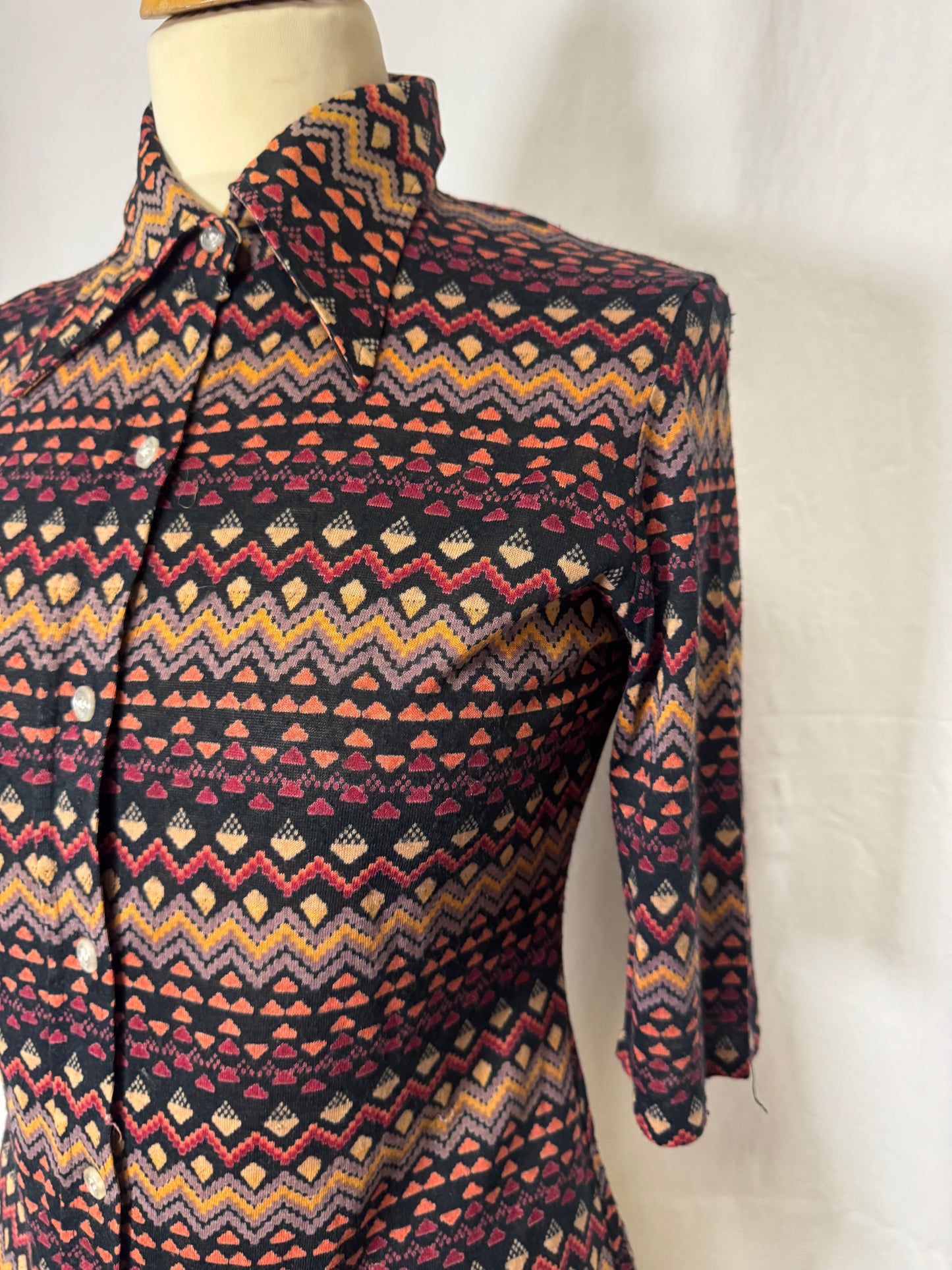 Chemise à motifs 70s