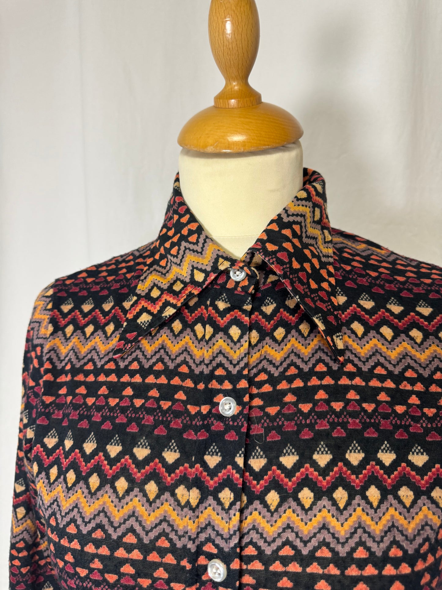 Chemise à motifs 70s