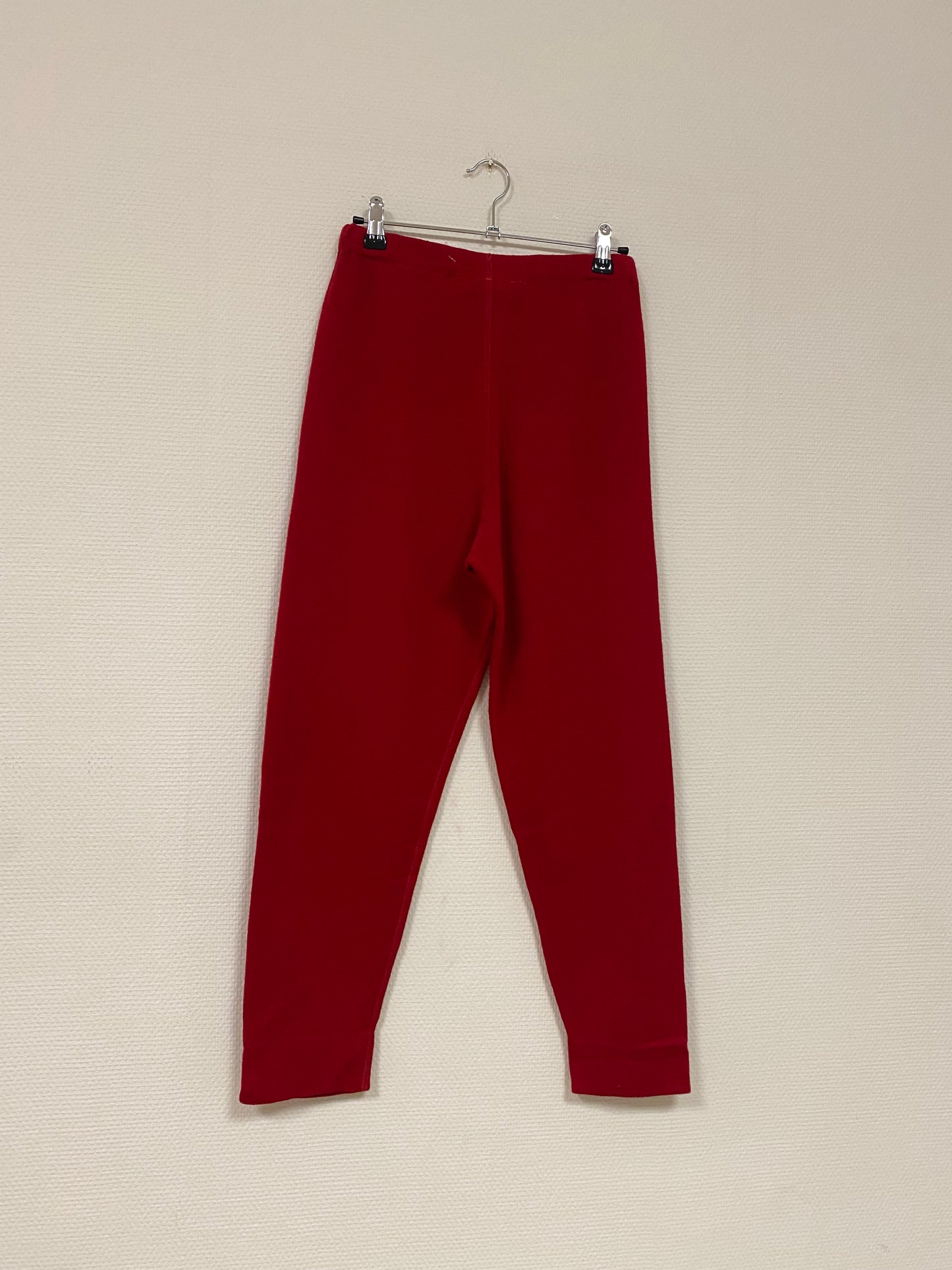 Pantalon en laine rouge