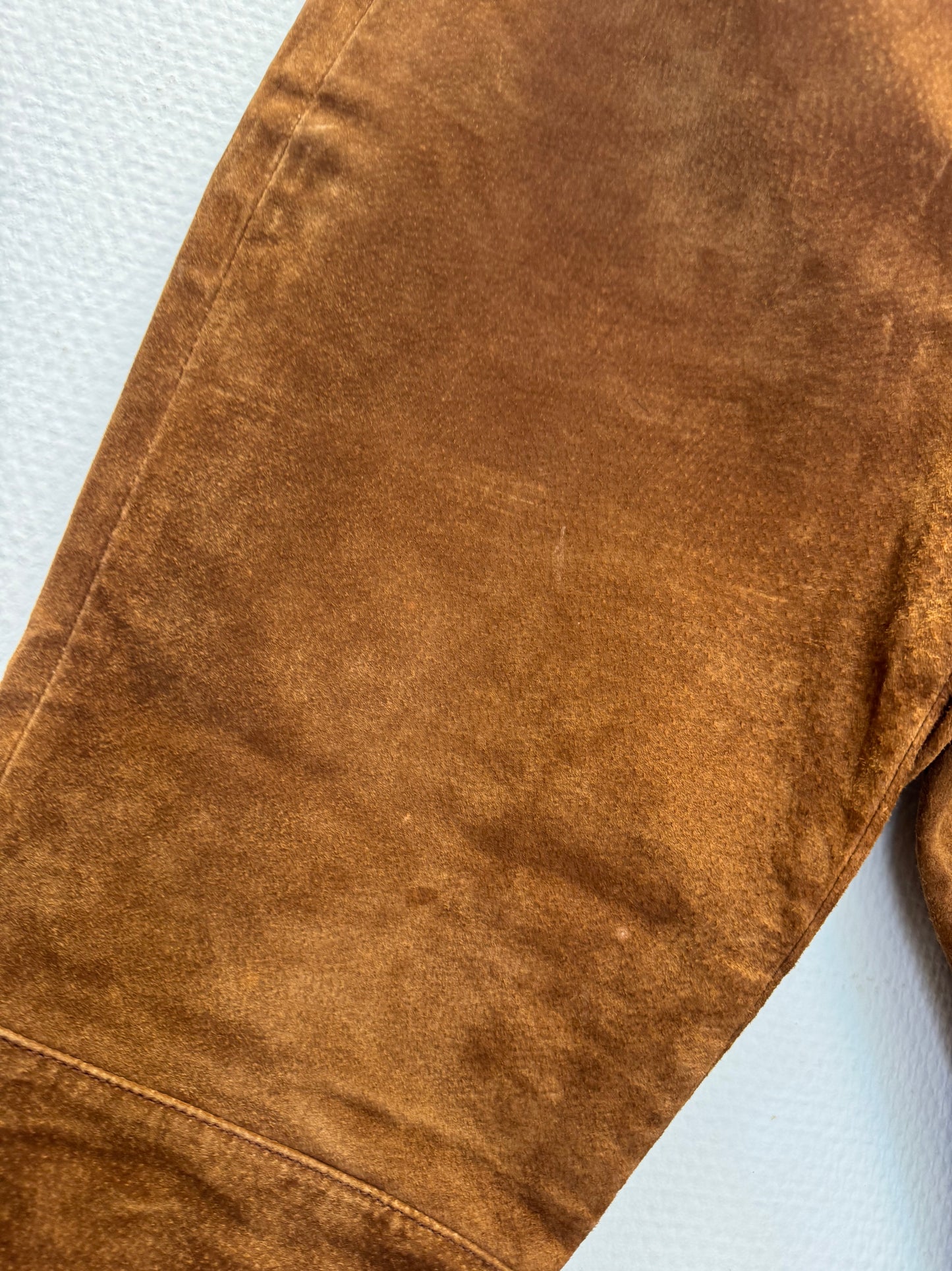 Pantalon en cuir marron