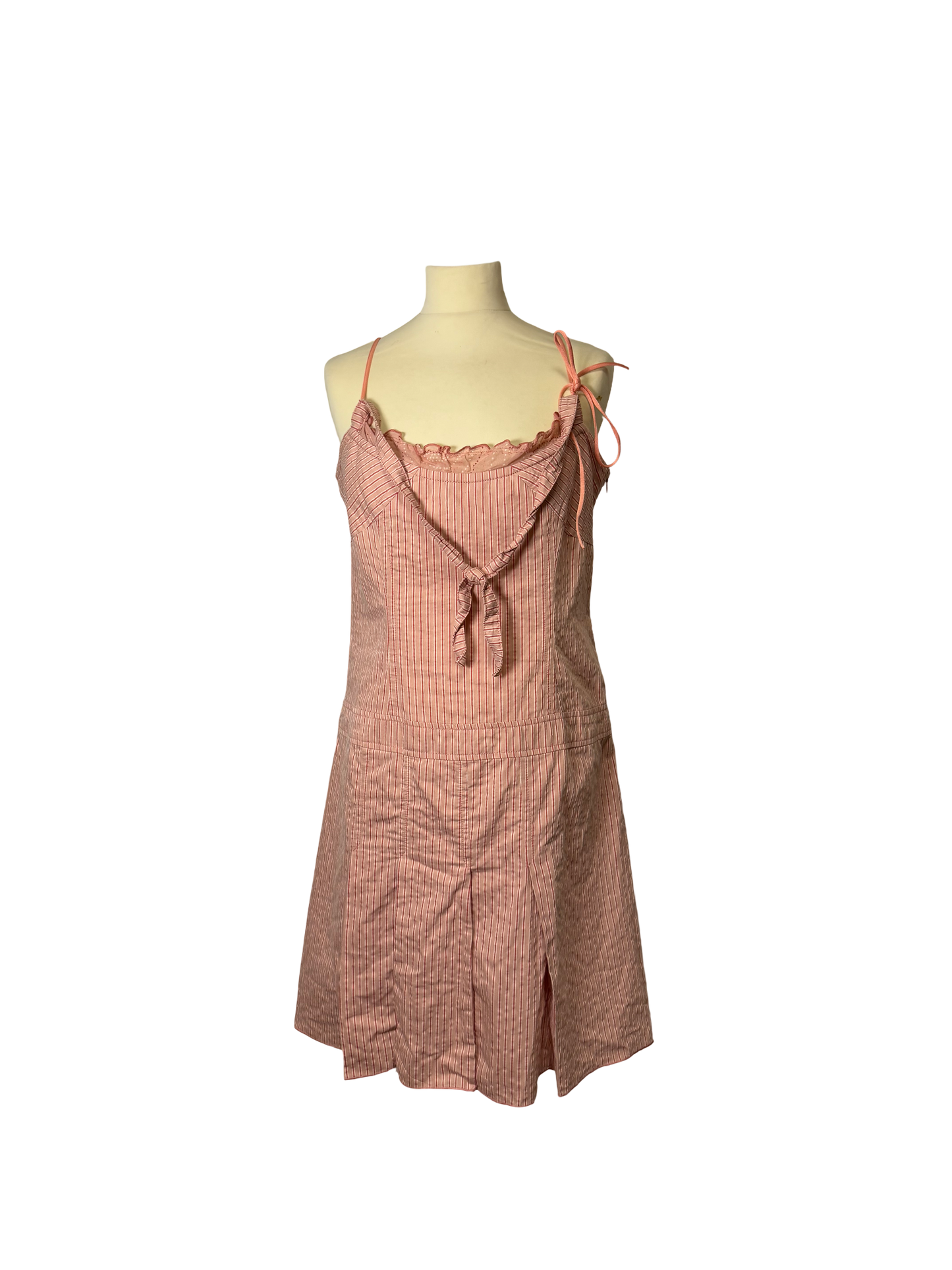 Robe à rayures rose