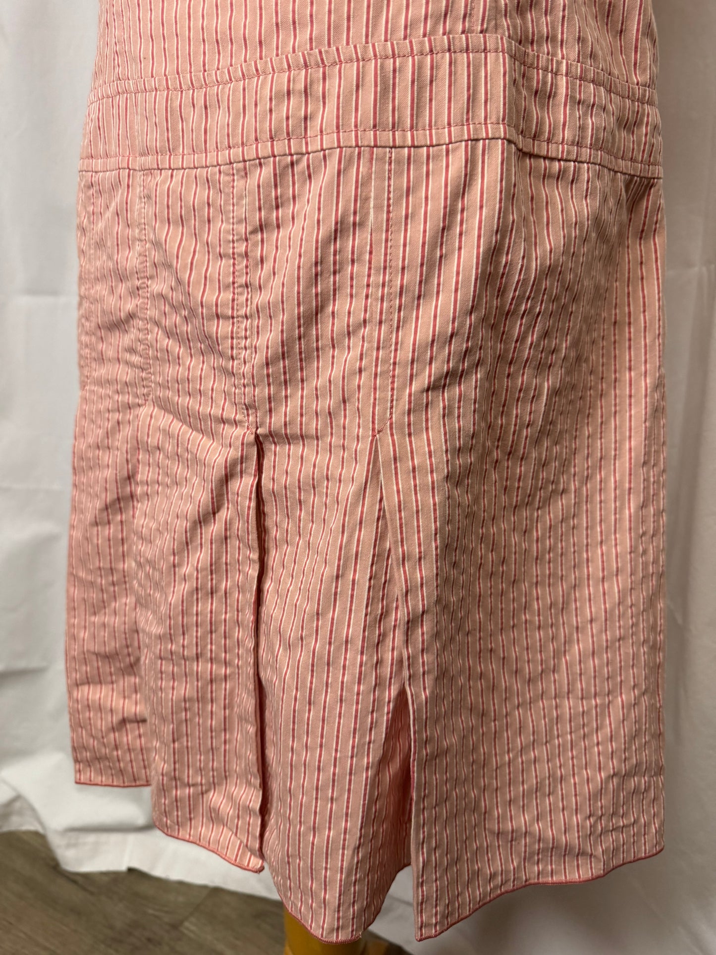 Robe à rayures rose
