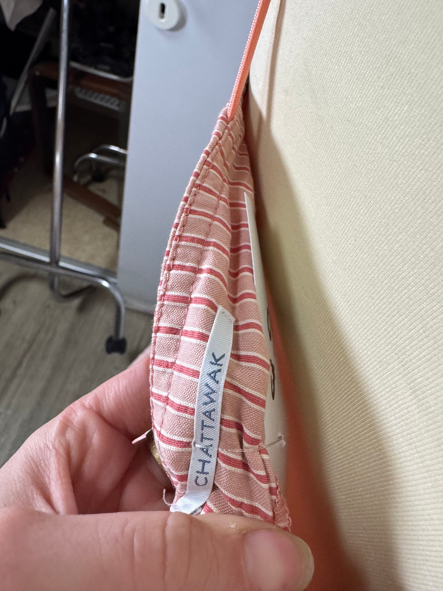 Robe à rayures rose