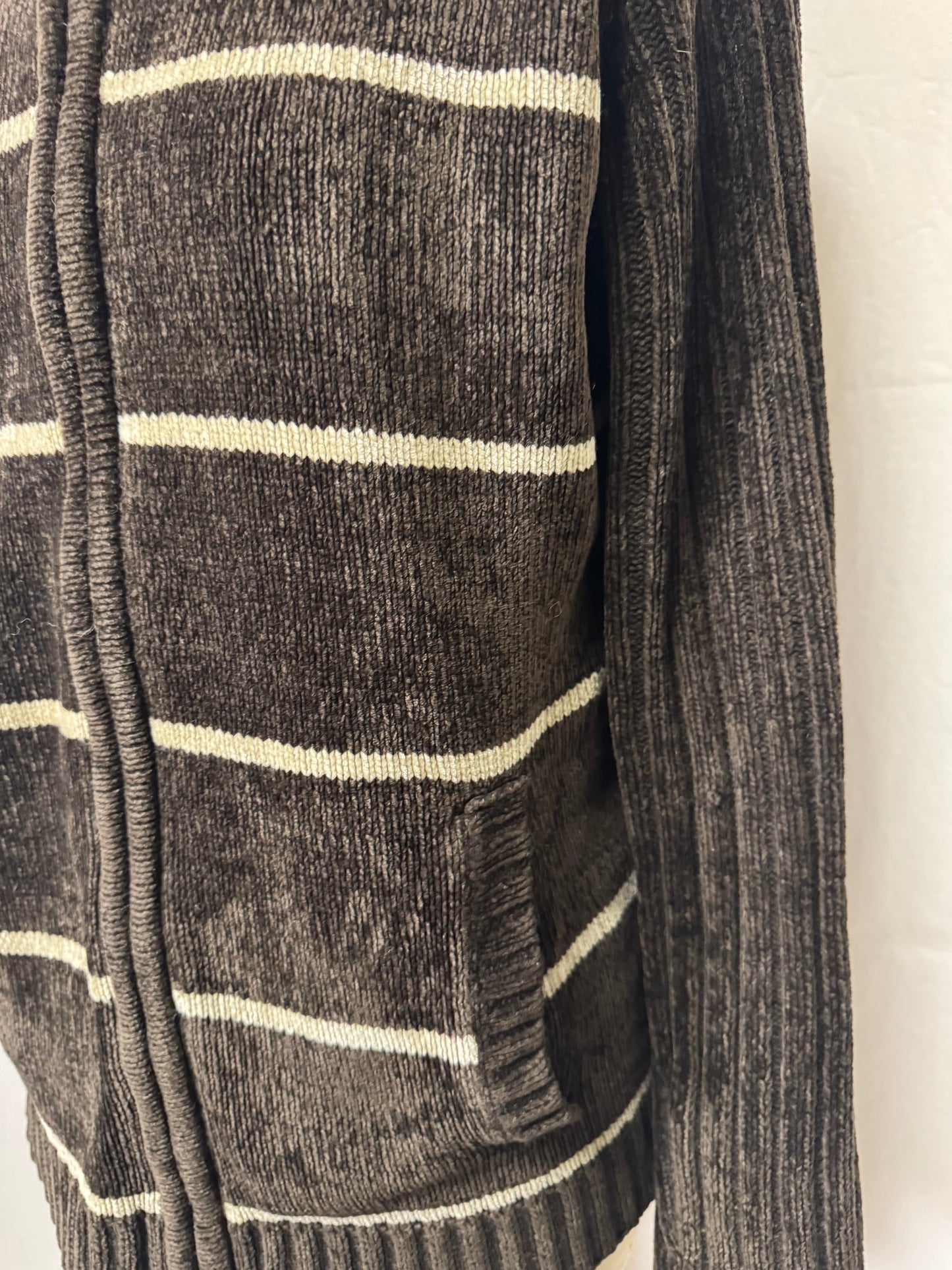 Gilet à rayures en velours