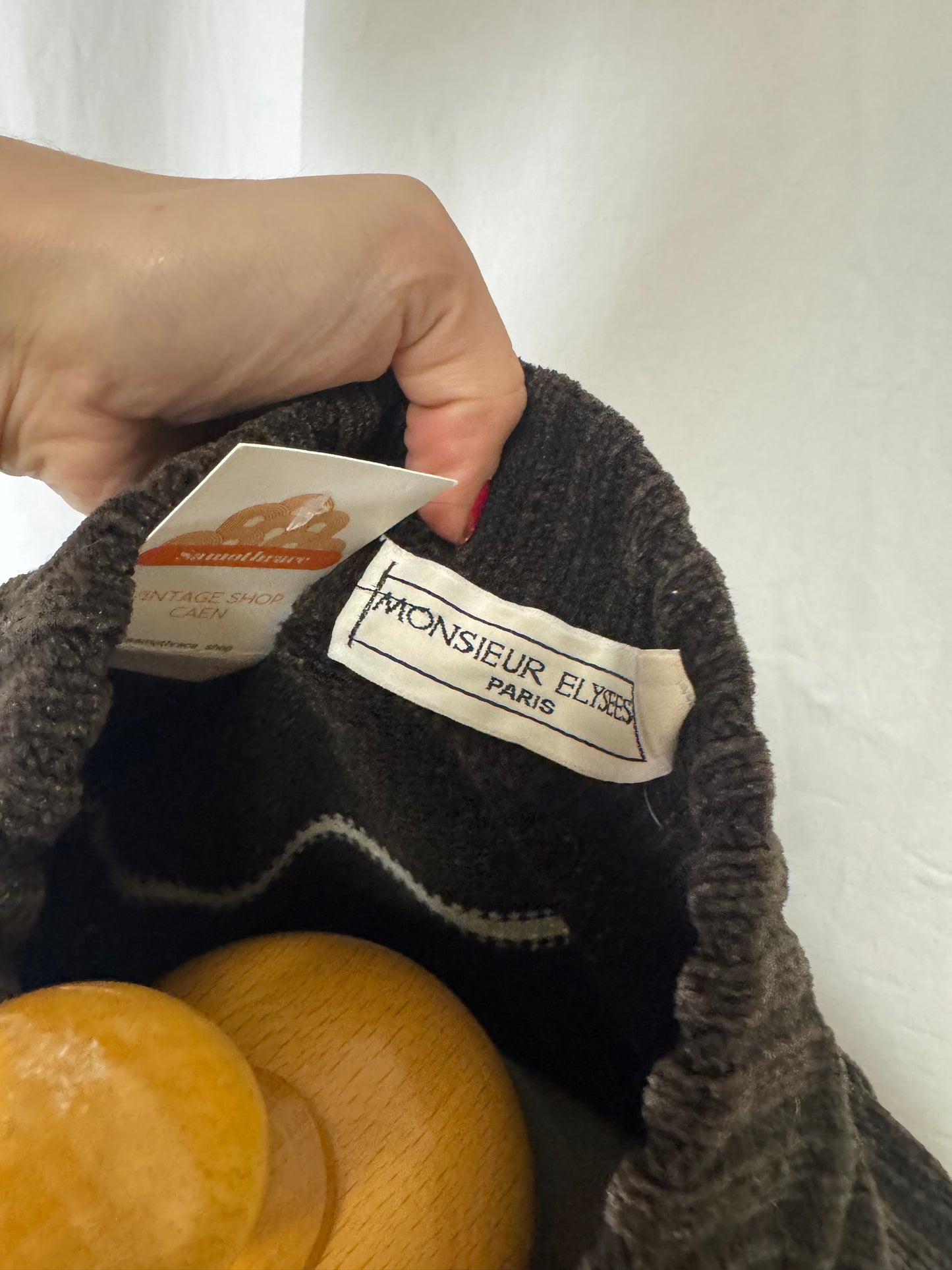 Gilet à rayures en velours