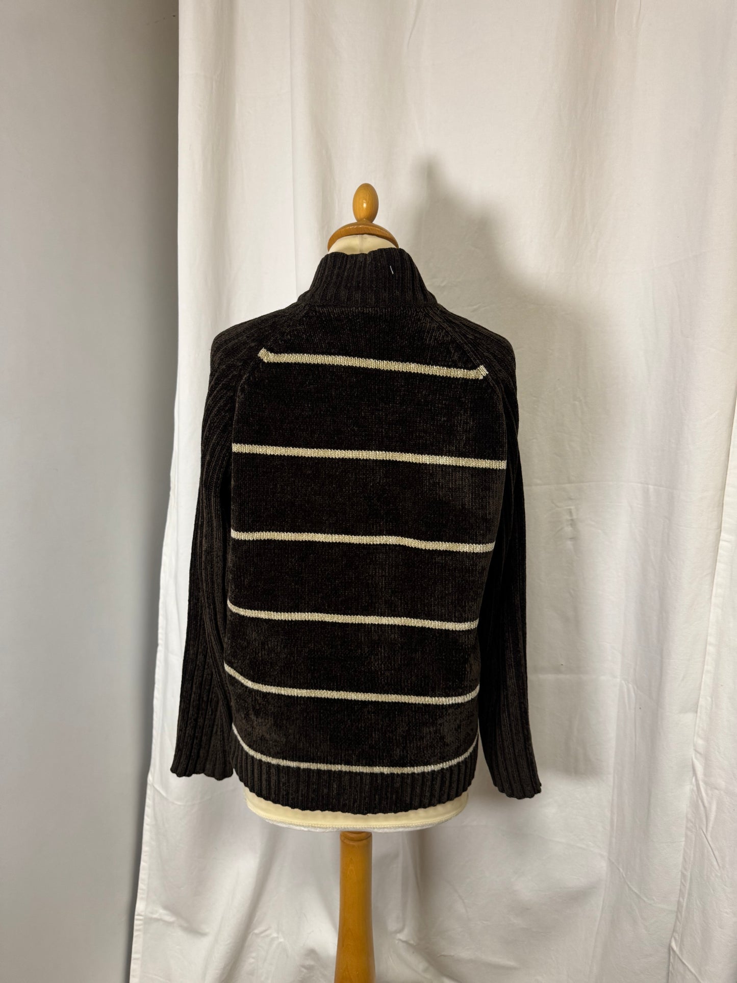 Gilet à rayures en velours