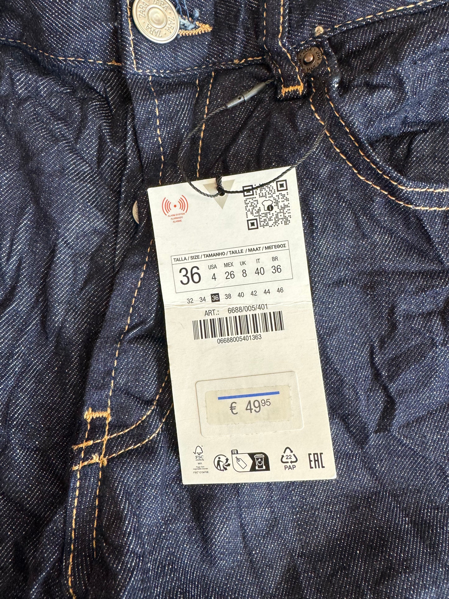 Jean brut Zara