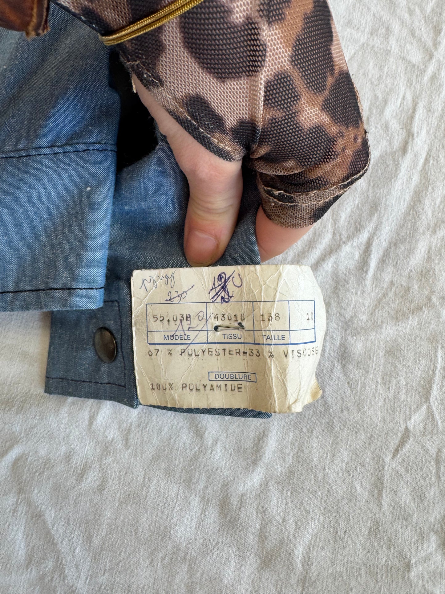 Veste bleu 70s