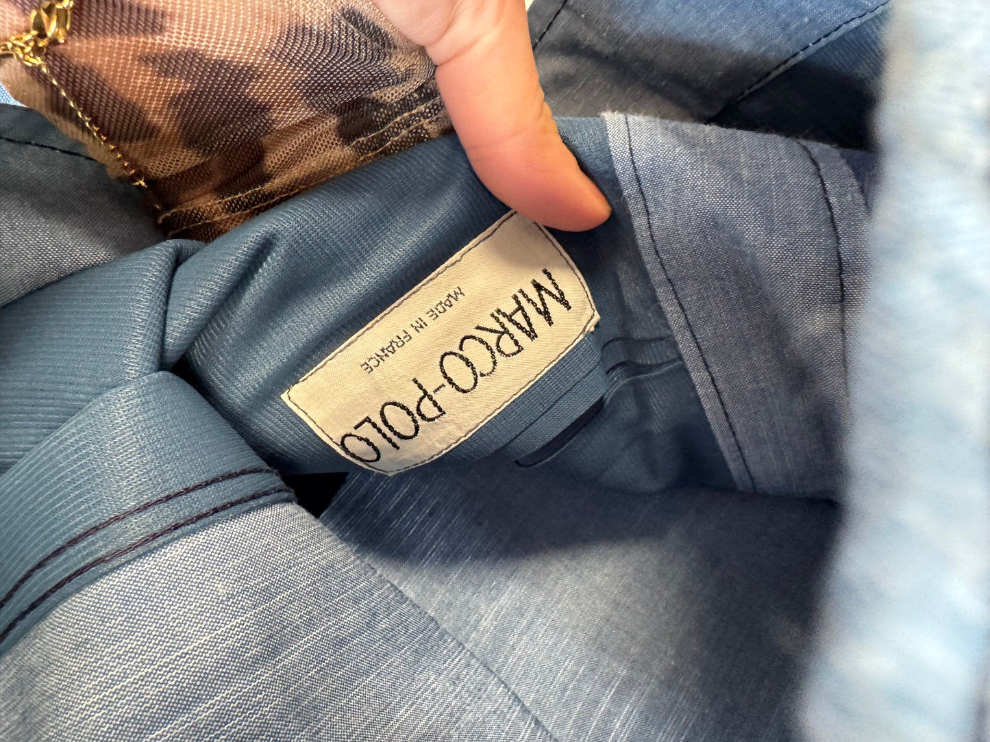 Veste bleu 70s