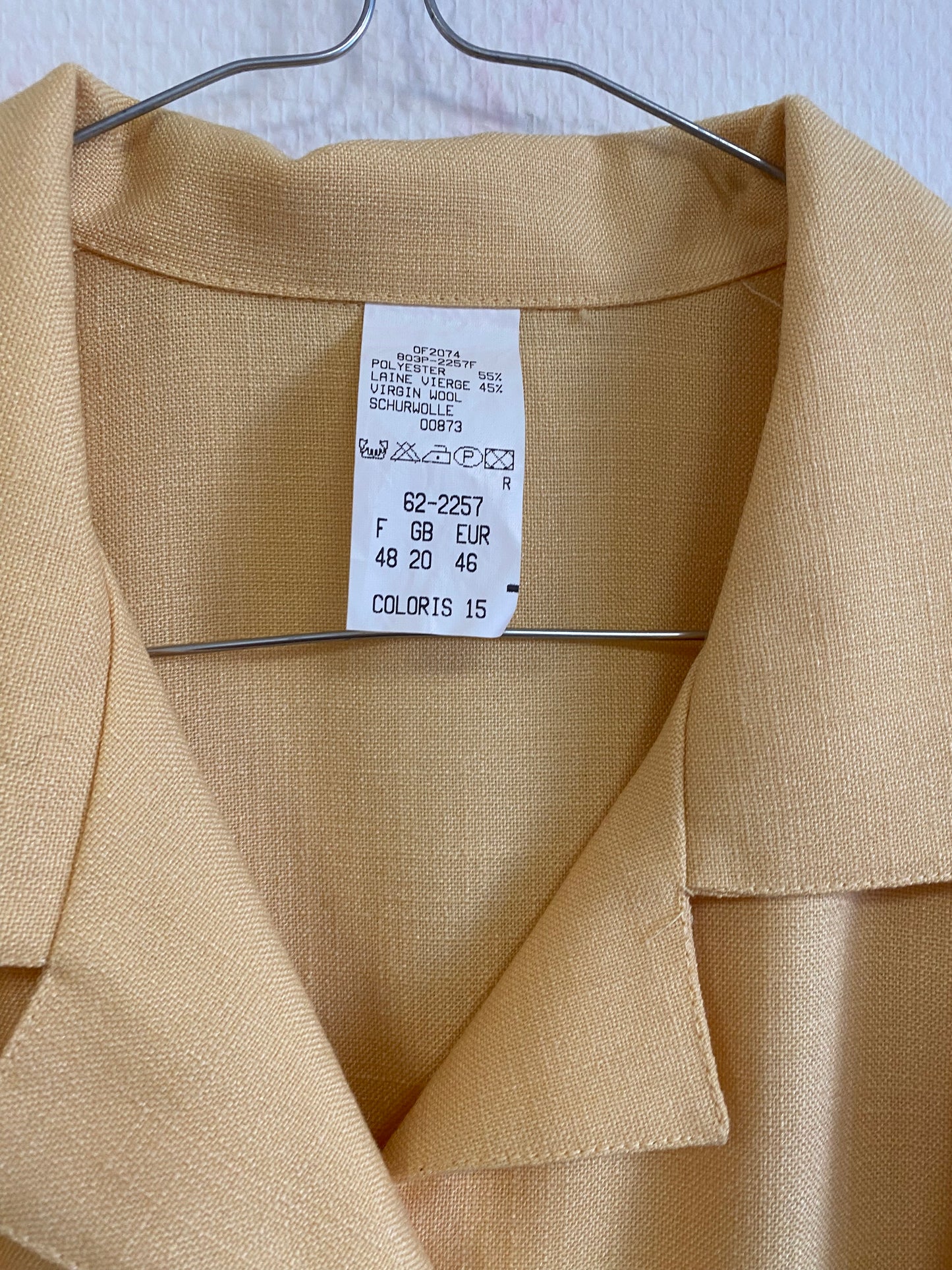 Robe jaune 80s