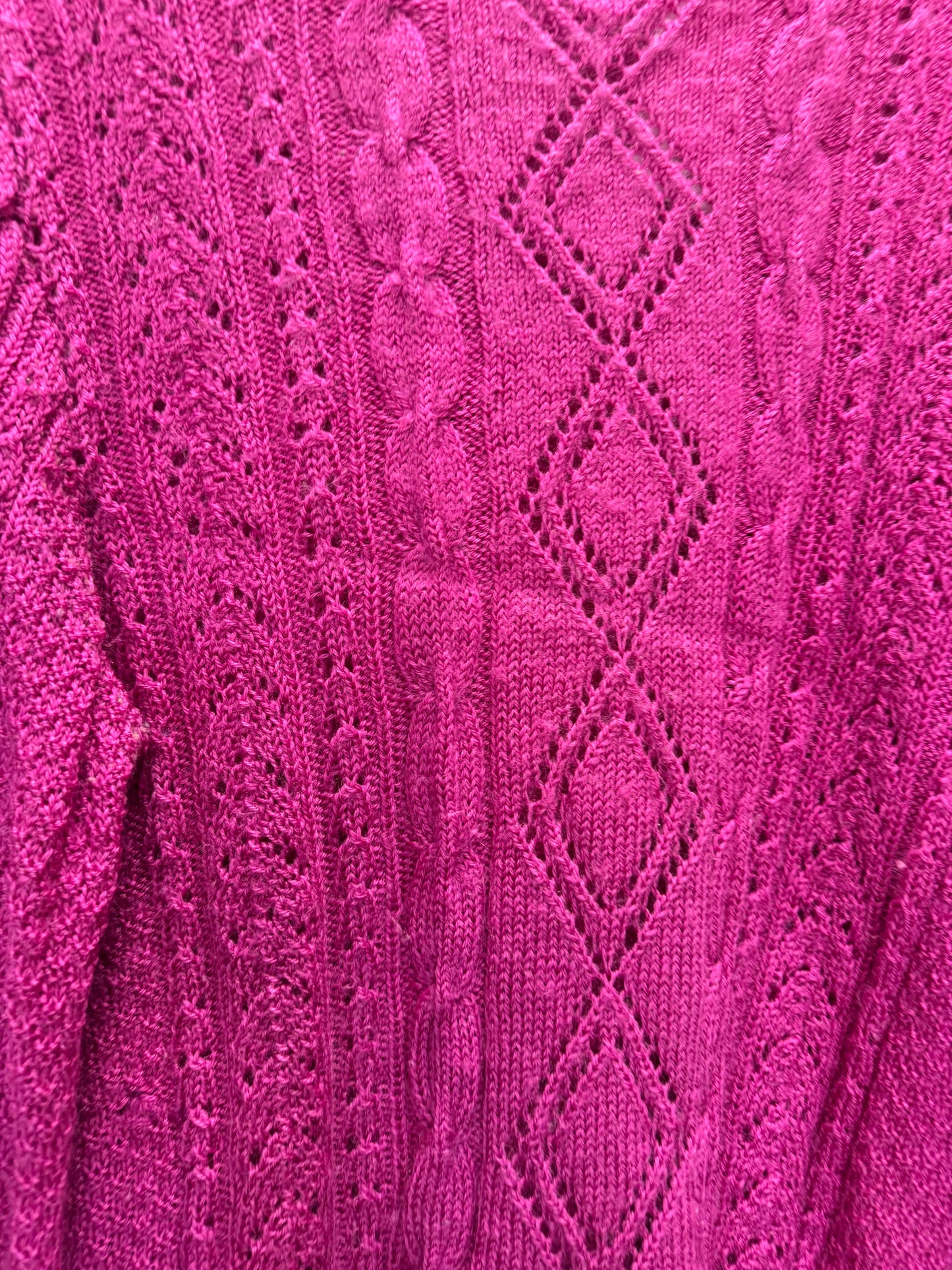 Pull en maille rose