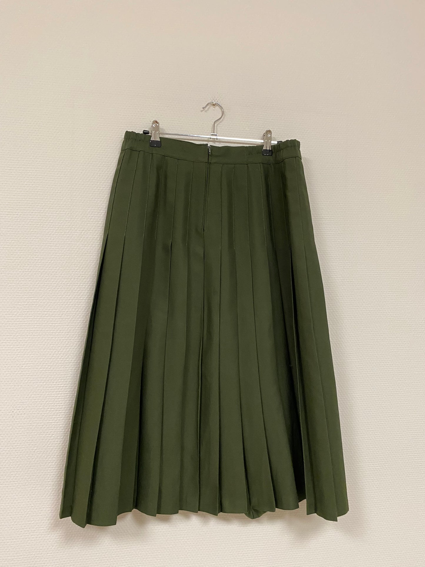 Jupe plissée verte