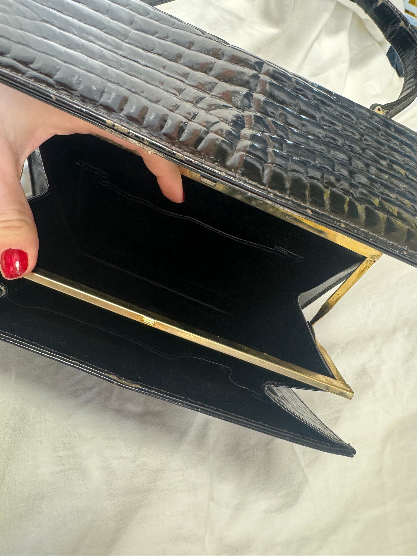 Sac à main vernis