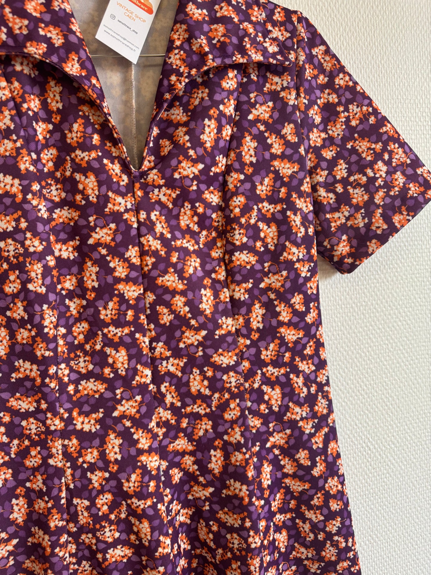 Robe à fleurs 70s