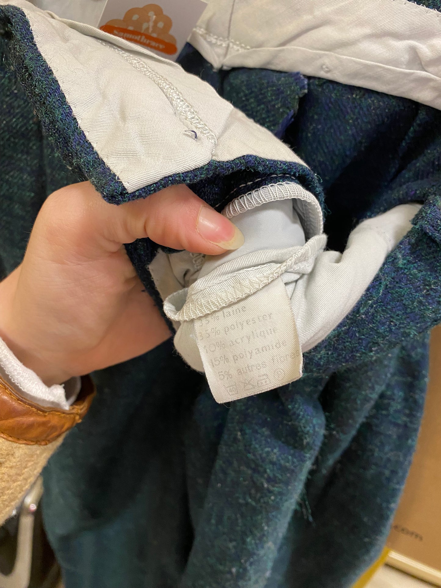 Pantalon de costume en tweed