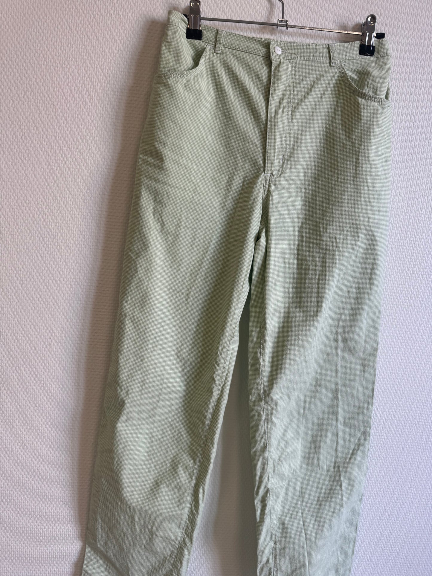 Pantalon vichy vert