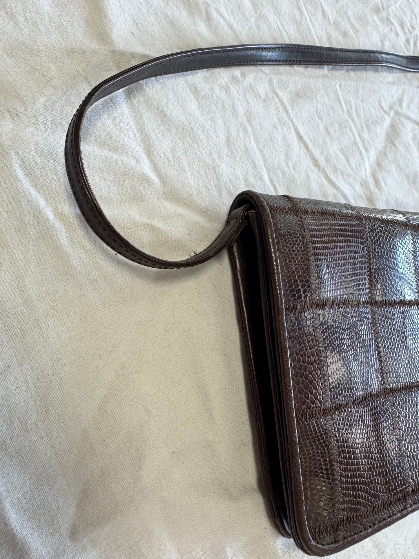 Sac baguette en cuir