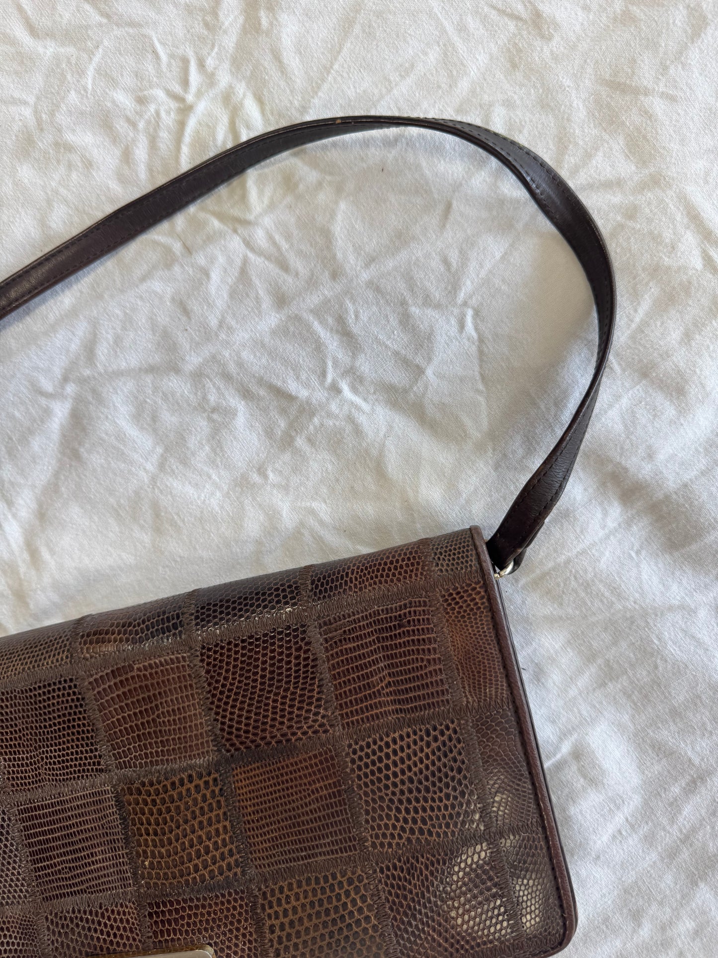 Sac baguette en cuir