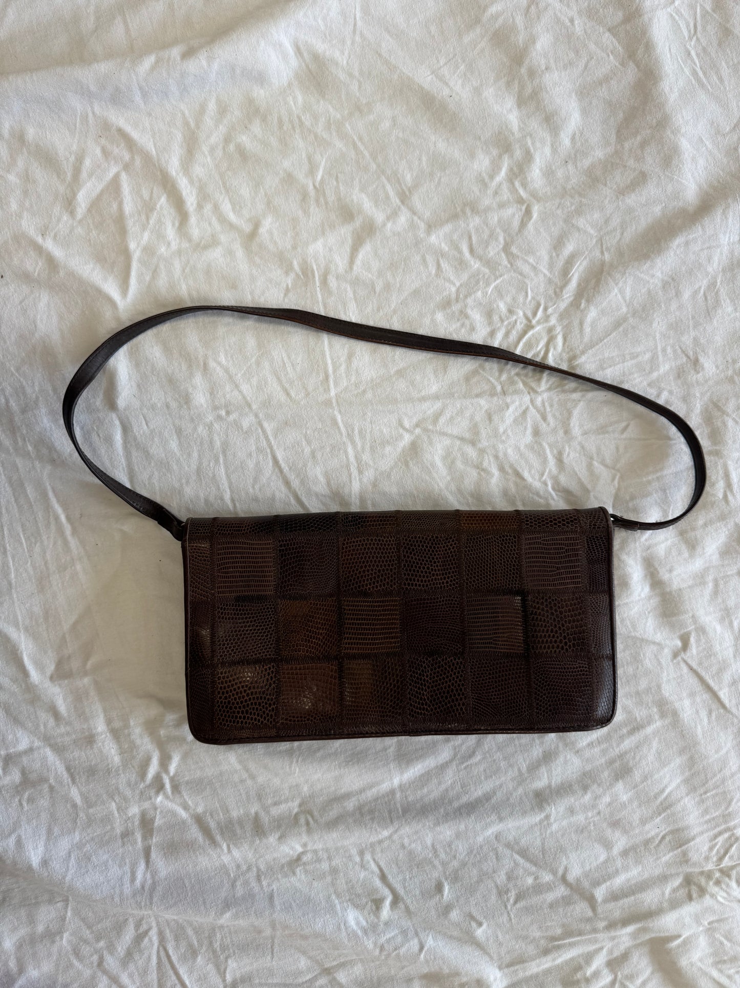 Sac baguette en cuir