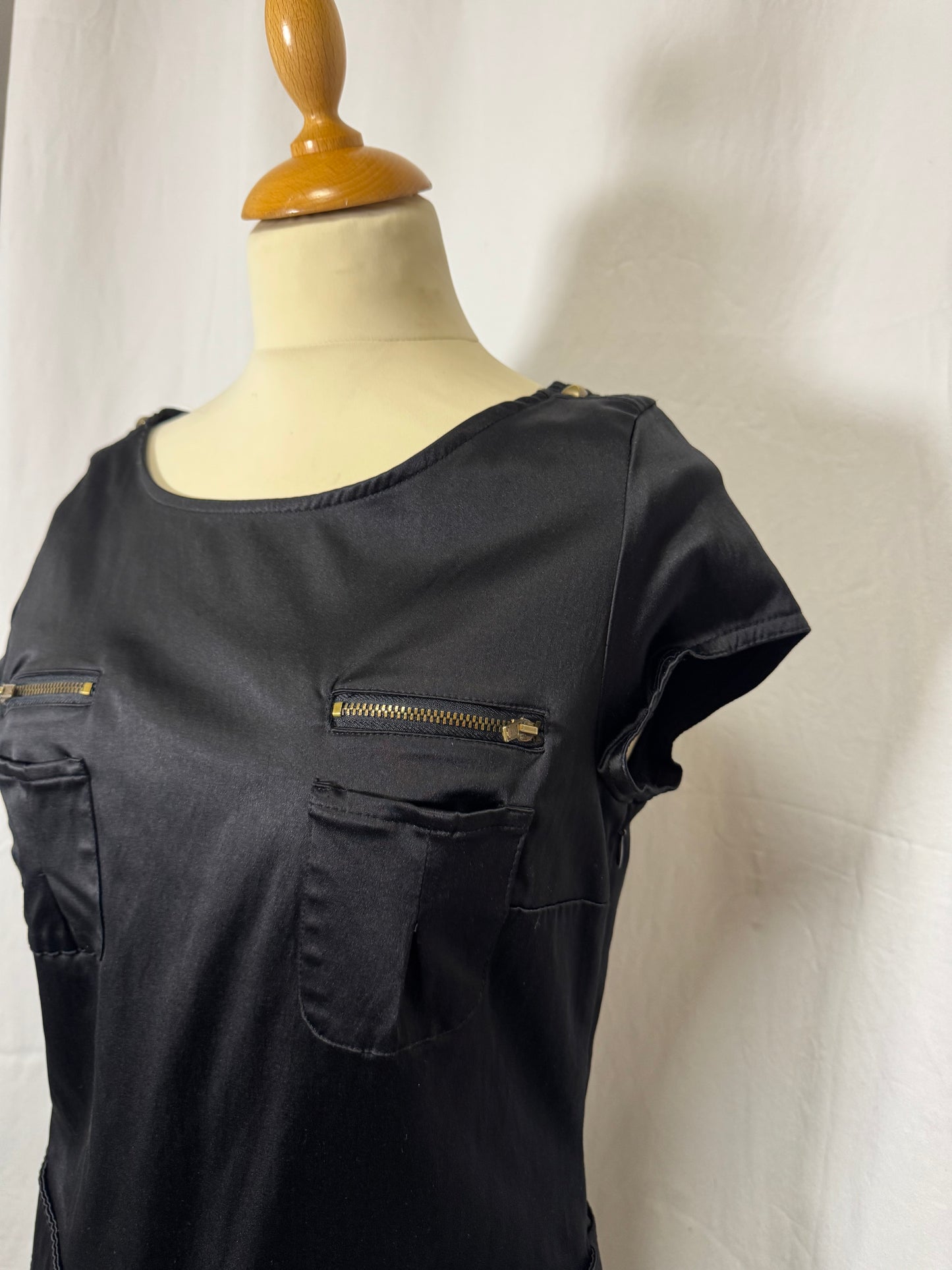 Robe courte noire 90s