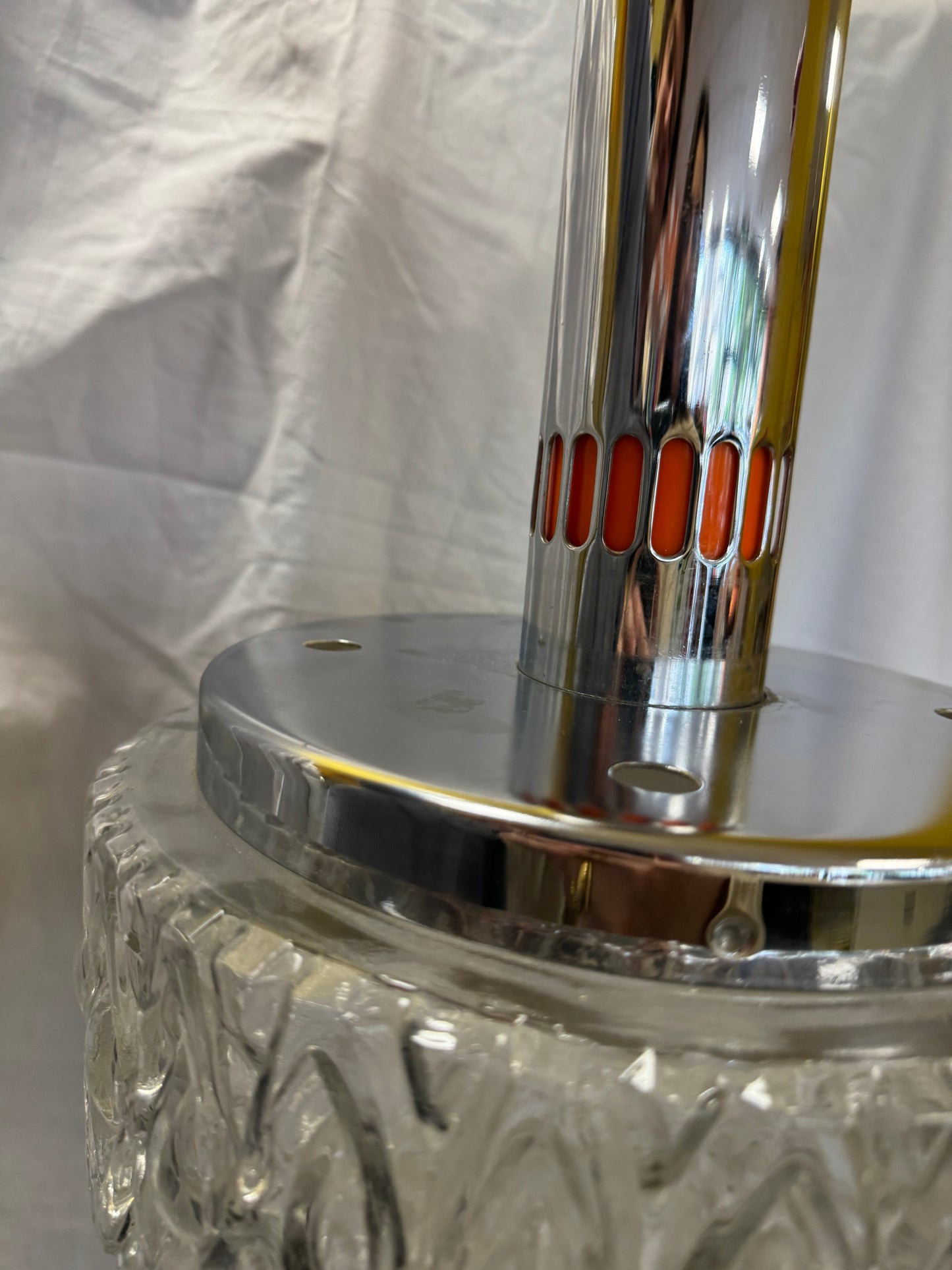 Lustre en verre 70s