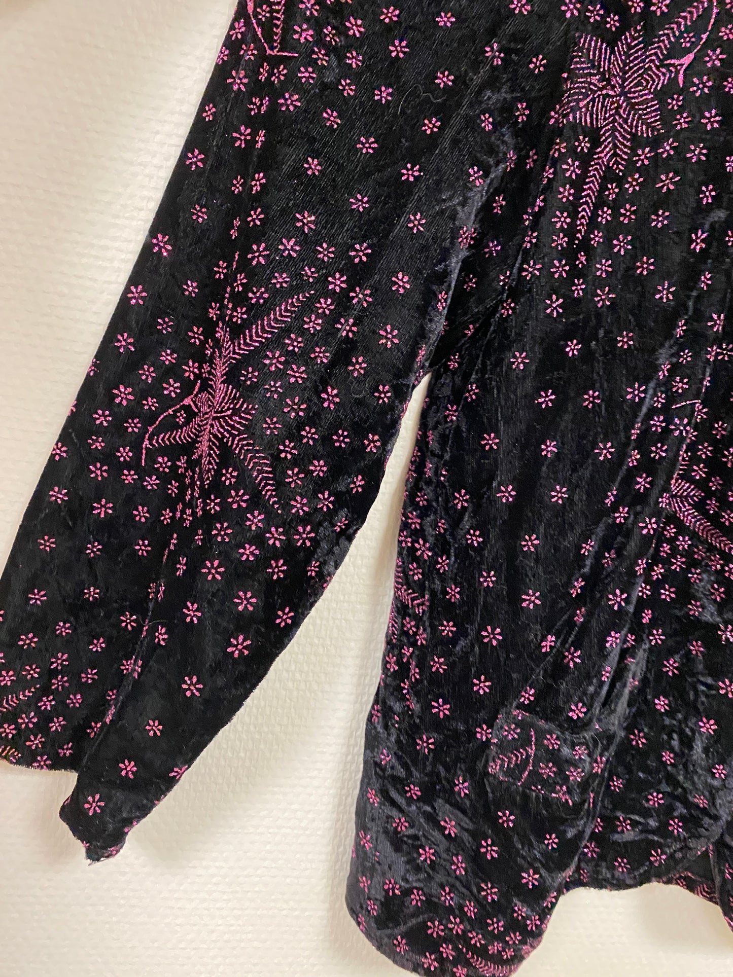 Veste à paillette rose