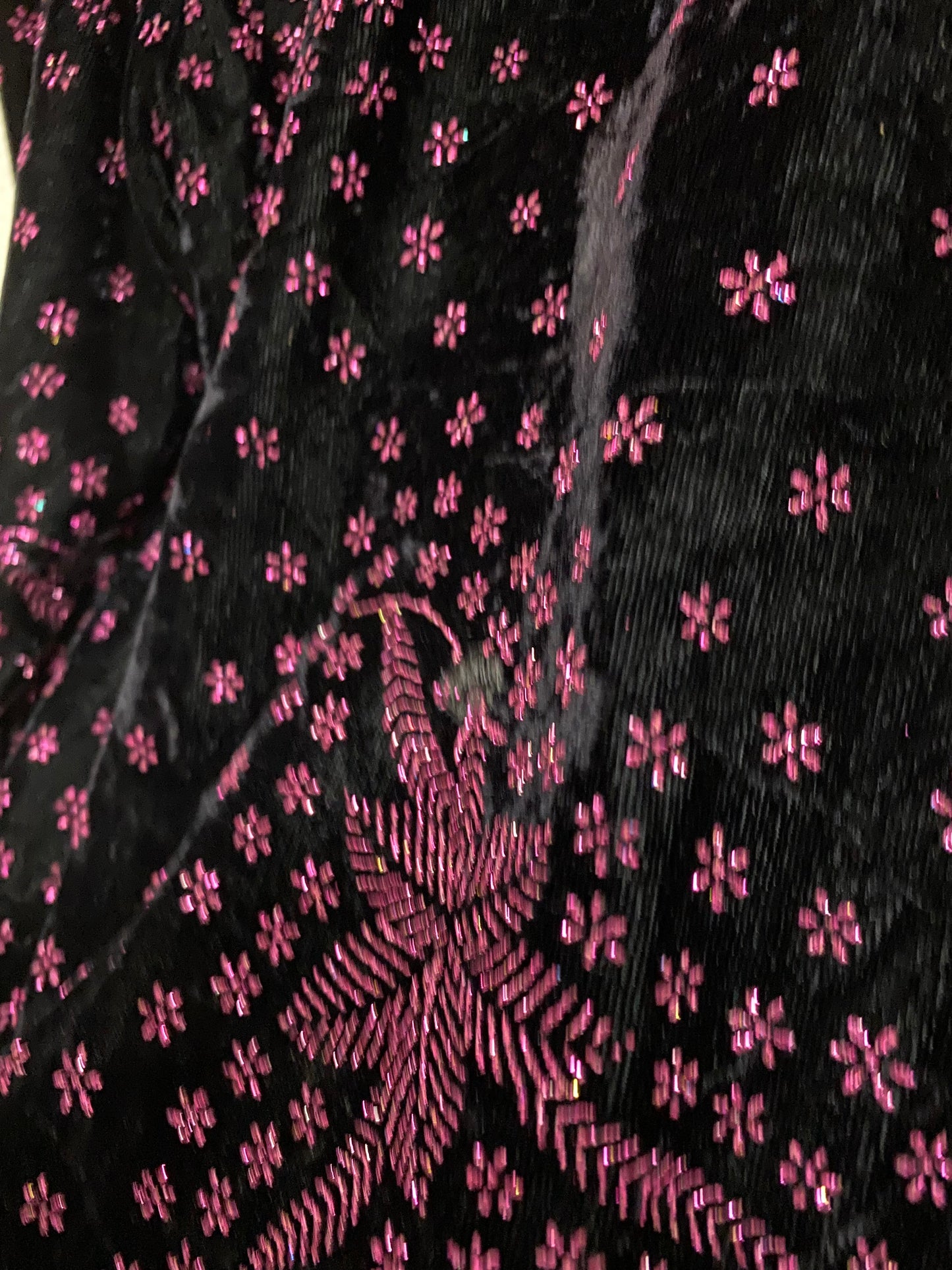 Veste à paillette rose