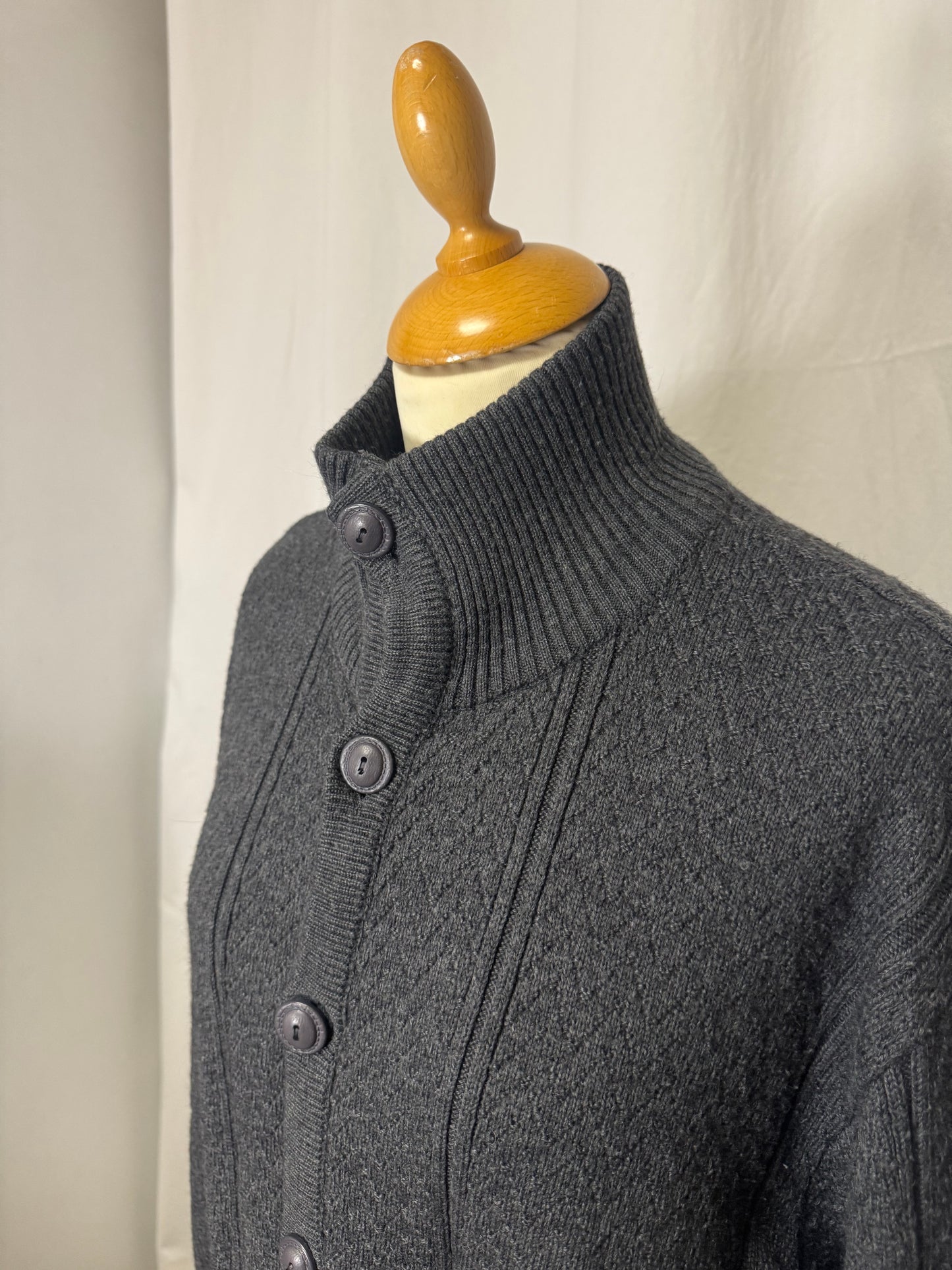 Gilet en laine gris