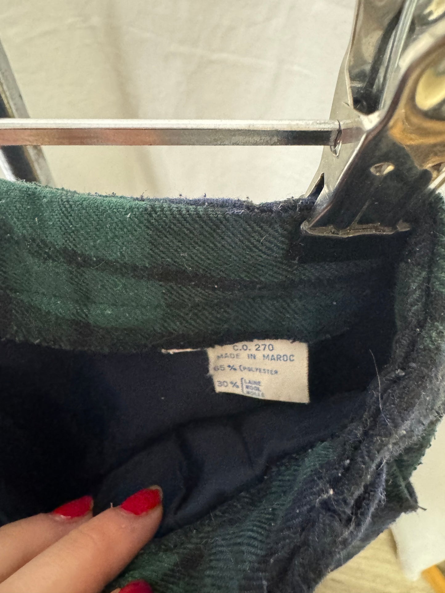 Pantalon écossais 80s