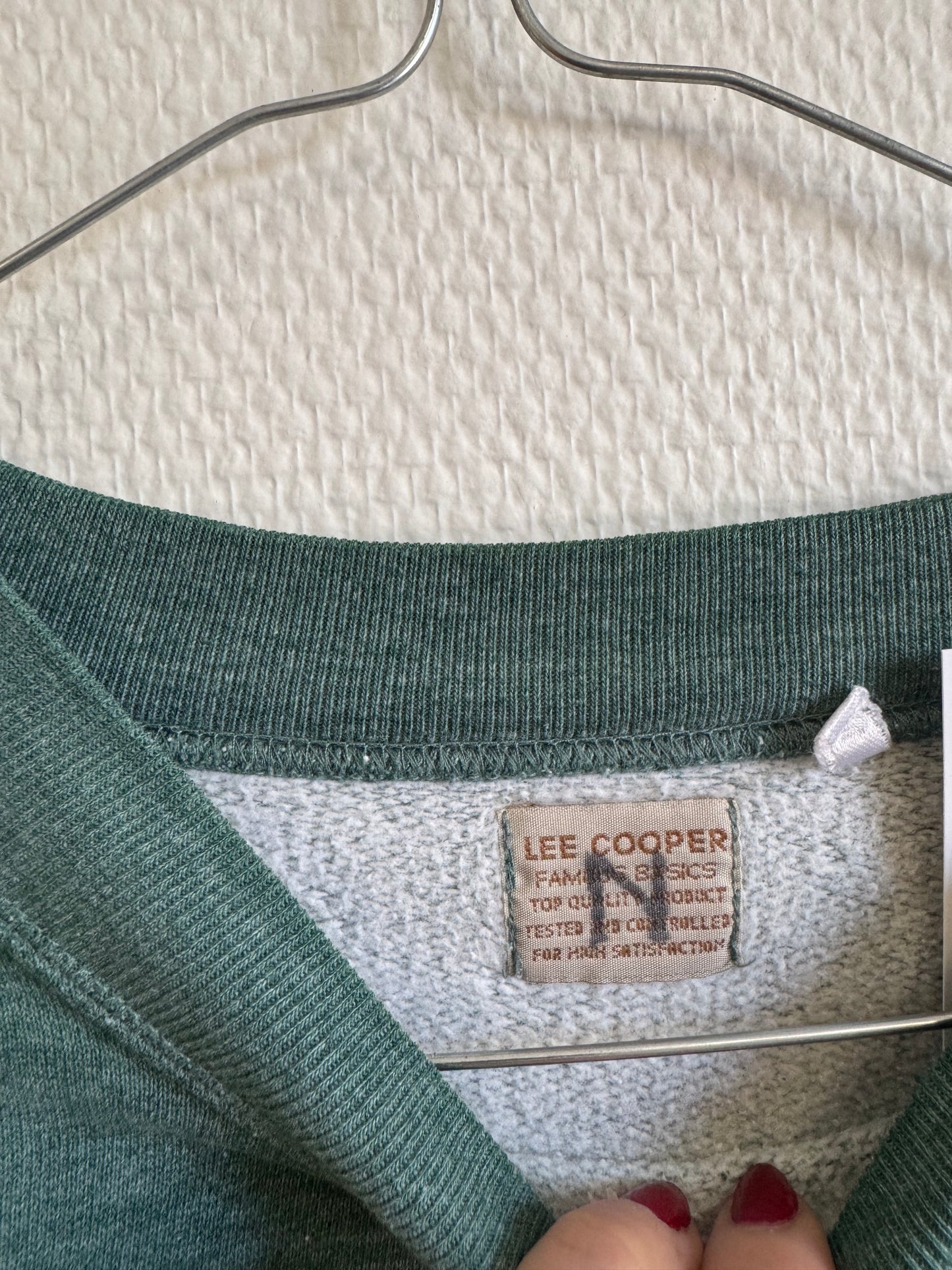 Sweat vert chiné