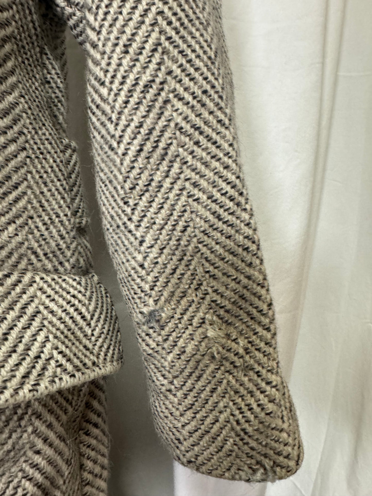 Manteau chevron laine et cachemire