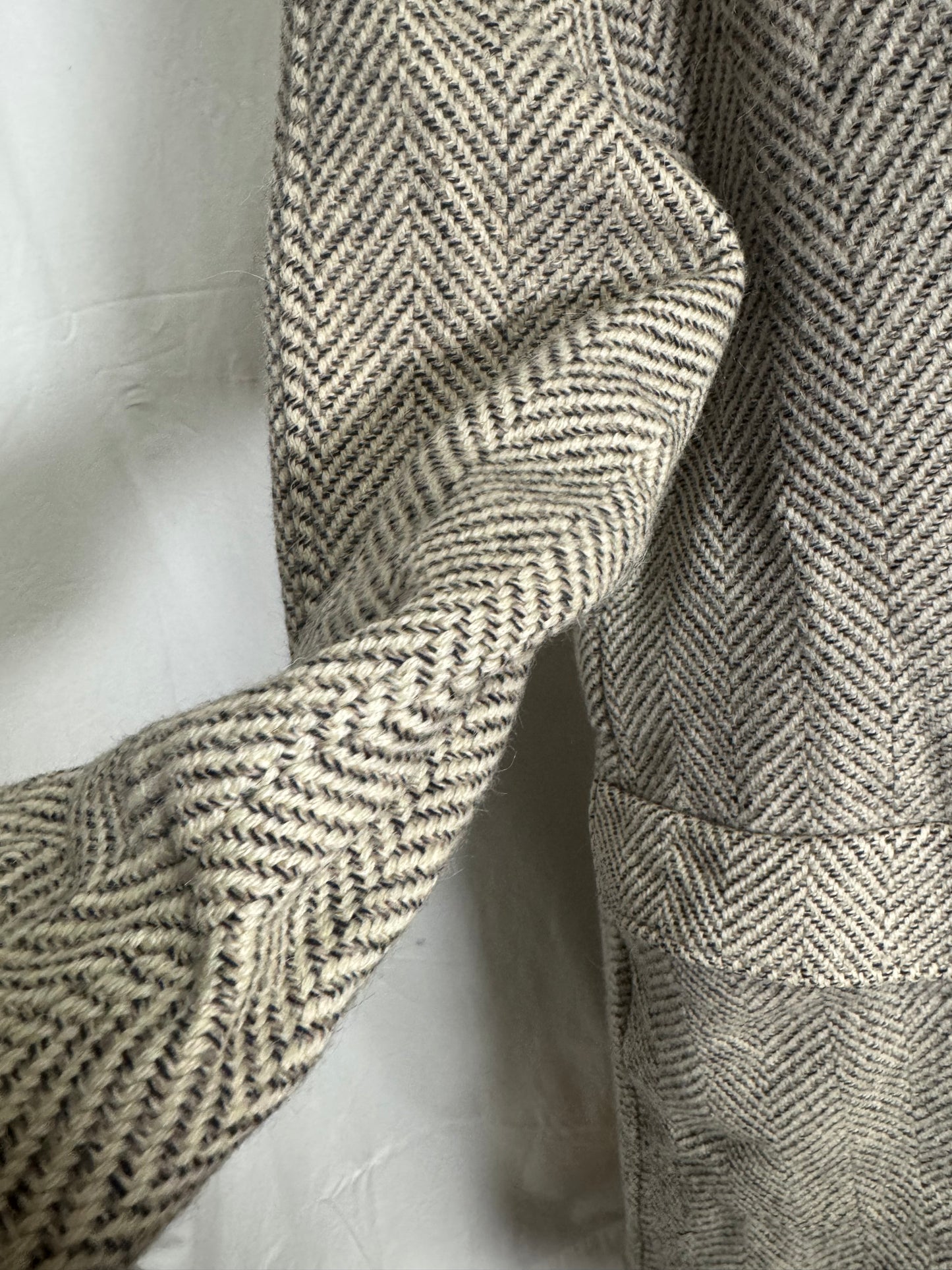 Manteau chevron laine et cachemire